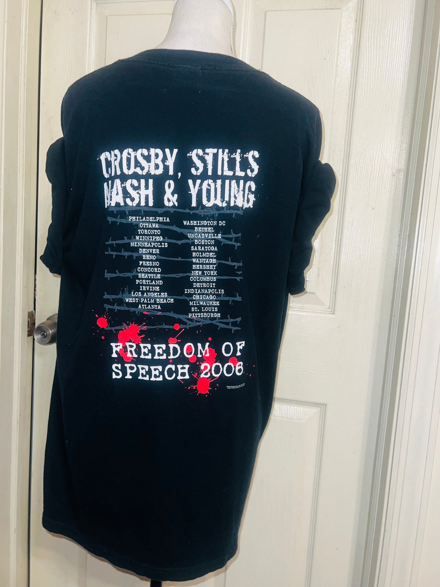 Crosby, Stills, Nash & Young Double Sided Vintage Tee