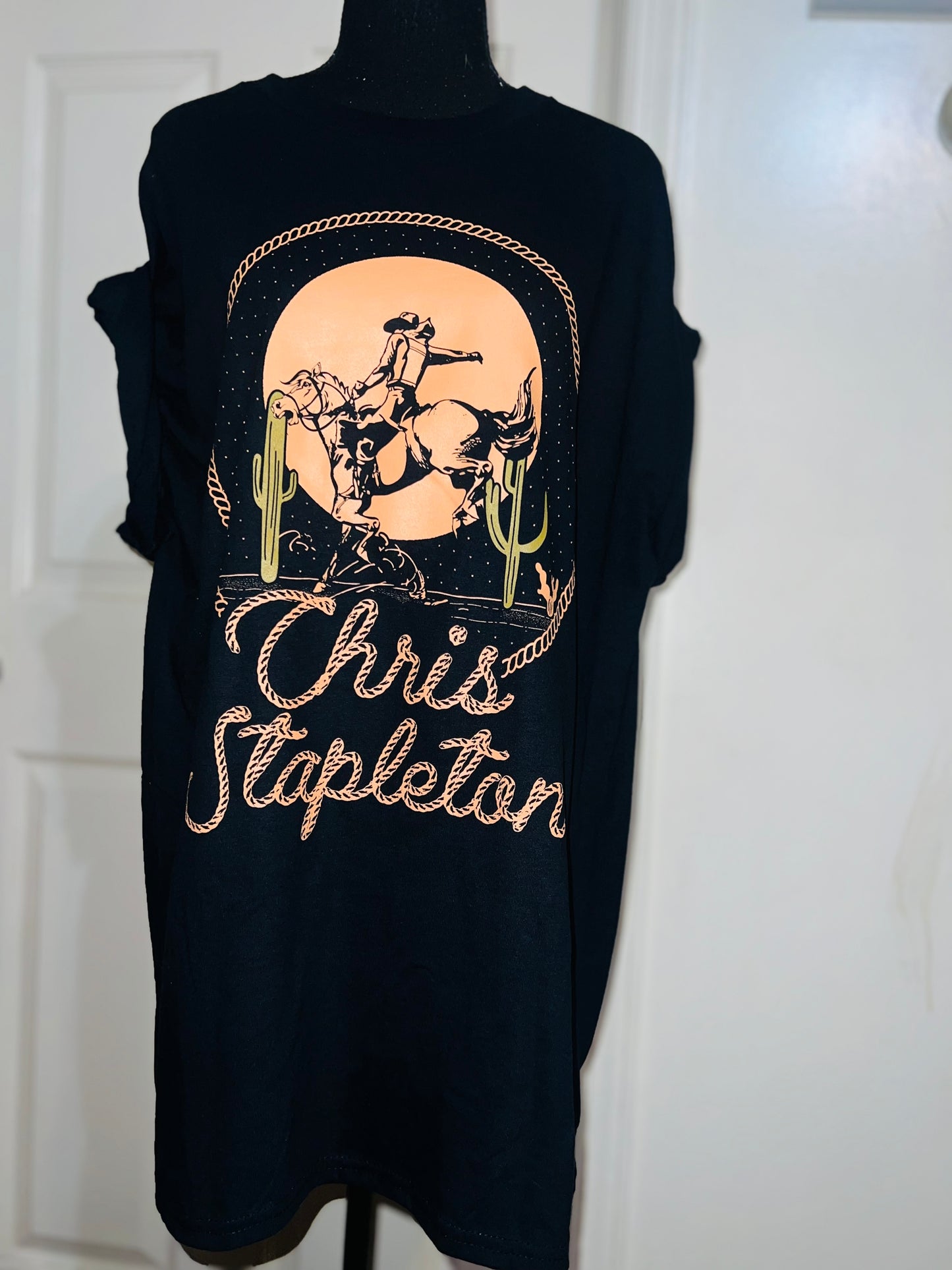 Chris Stapleton Oversized Distressed Tee
