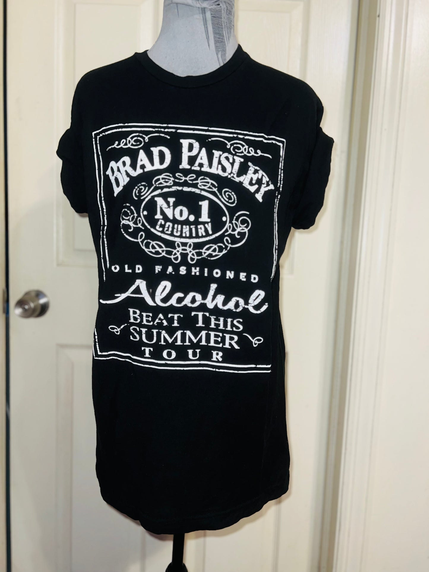 Brad Paisley Double Sided Oversized Distressed Tee