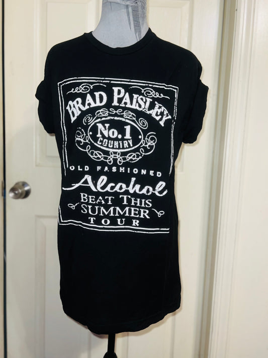 Brad Paisley Double Sided Oversized Distressed Tee