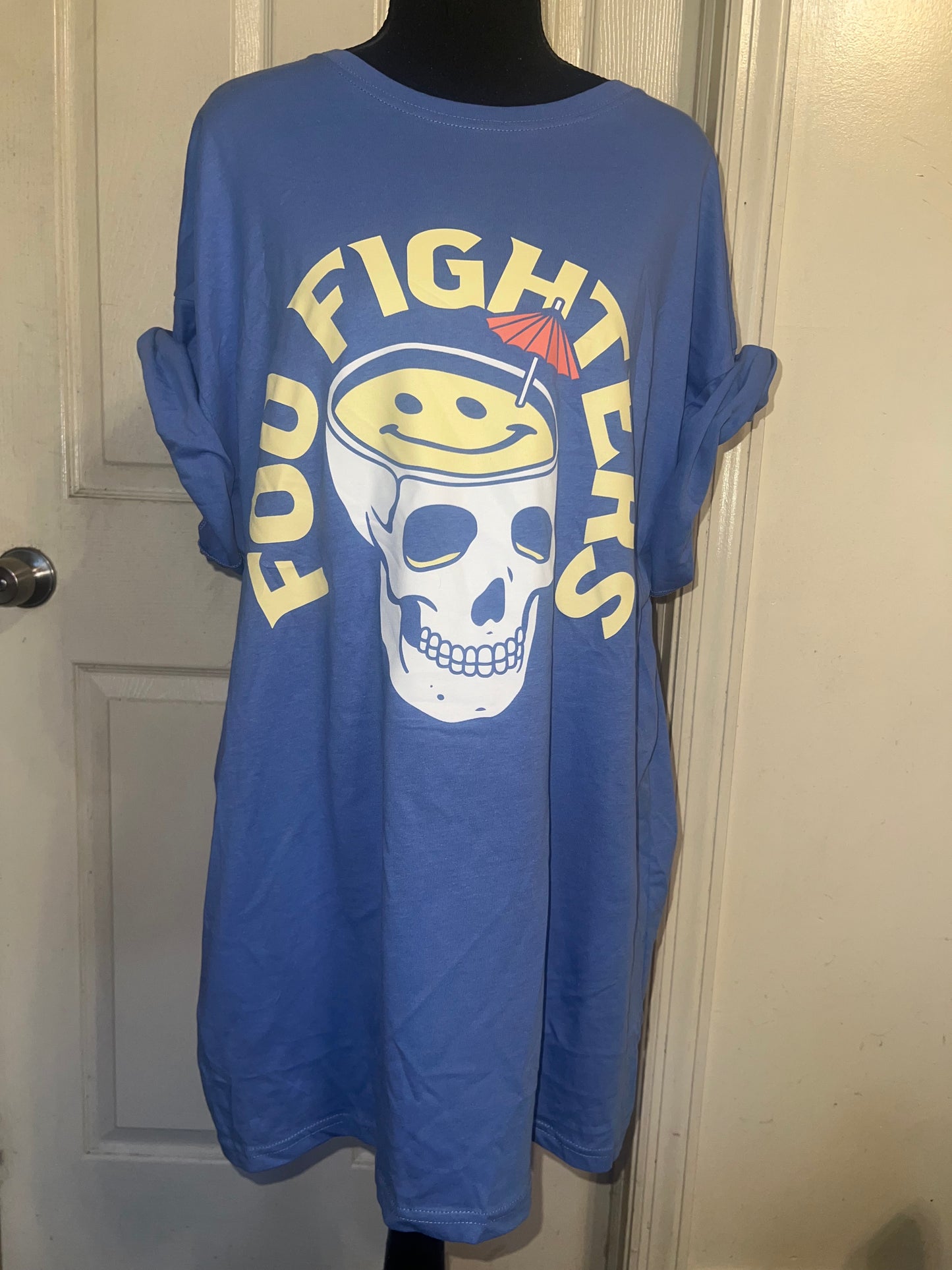 Foo Fighters Oversized Distressed Tee