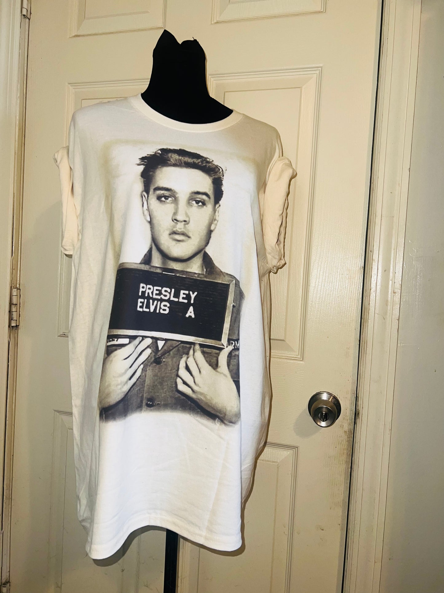 Elvis Oversized Distressed Tee