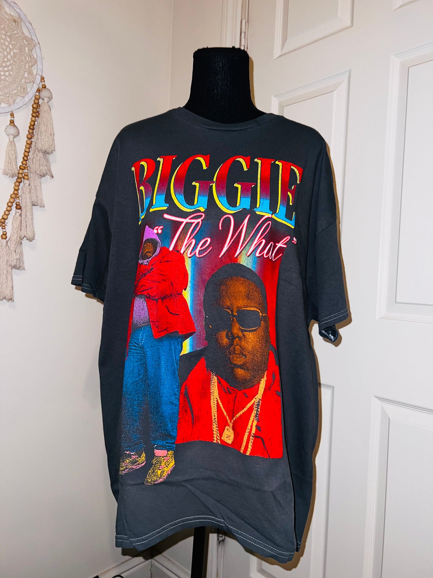 Biggie Smalls Oversized Distressed Tee