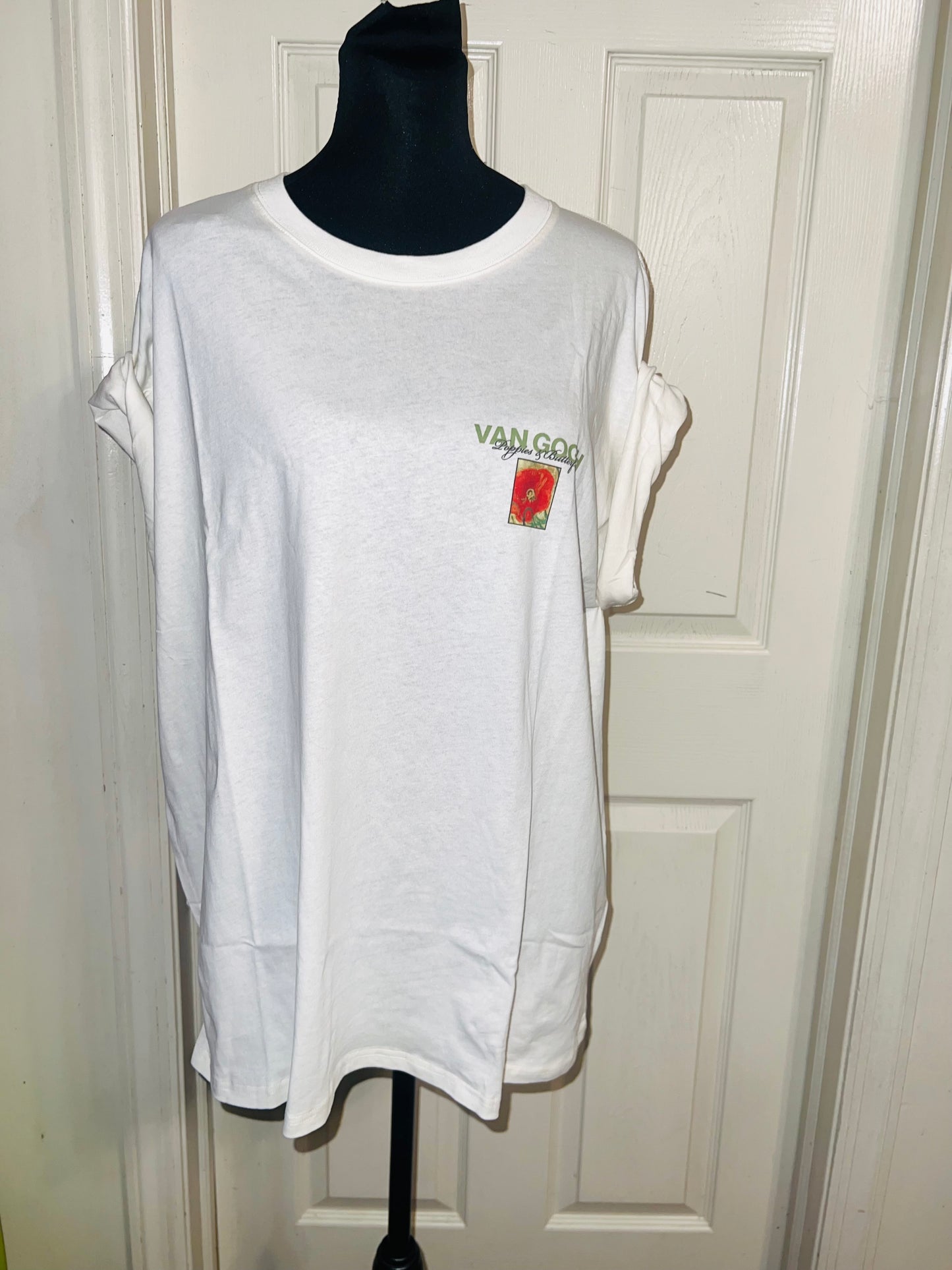 Vincent Van Gogh Double Sided Oversized Distressed Tee