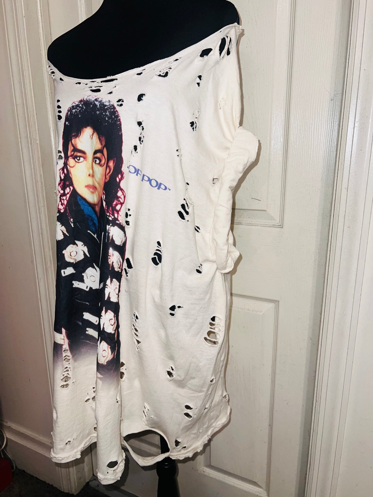 Michael Jackson Oversized Distressed Tee
