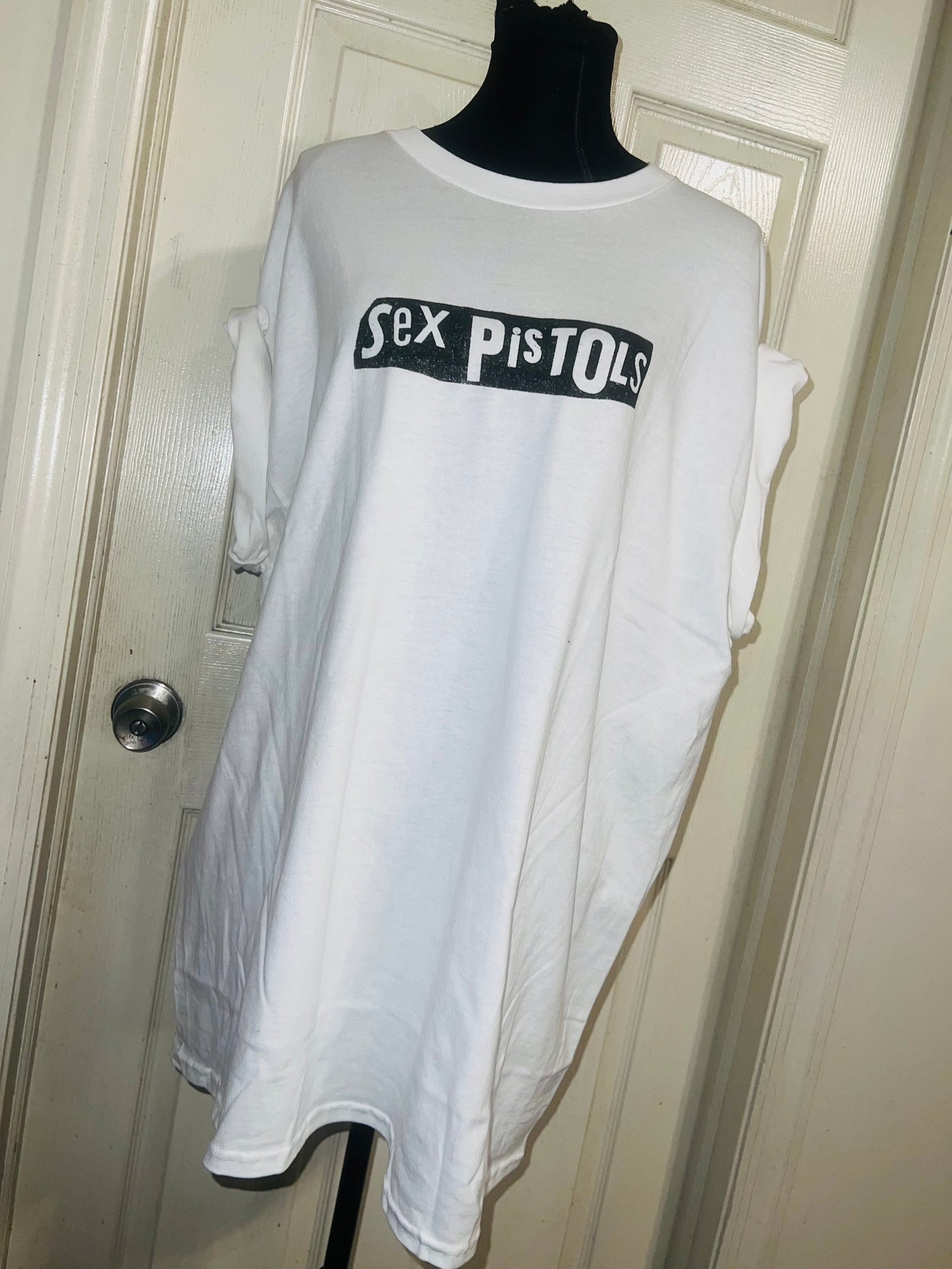 The Sex Pistols Double Sided Oversized Distressed Tee