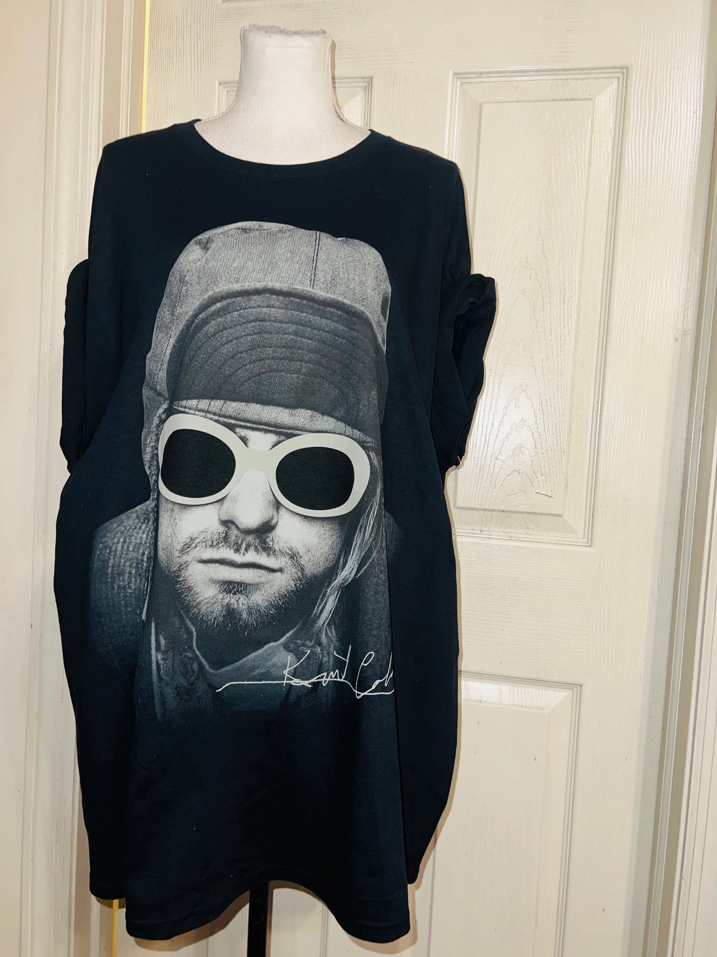 Kurt Cobain Oversized Distressed Tee