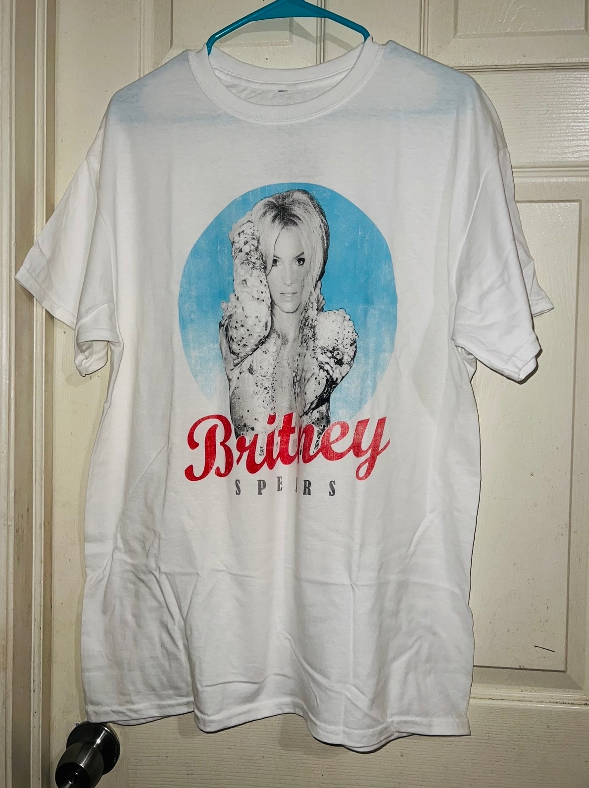 Britney Spears Oversized Distressed Tee