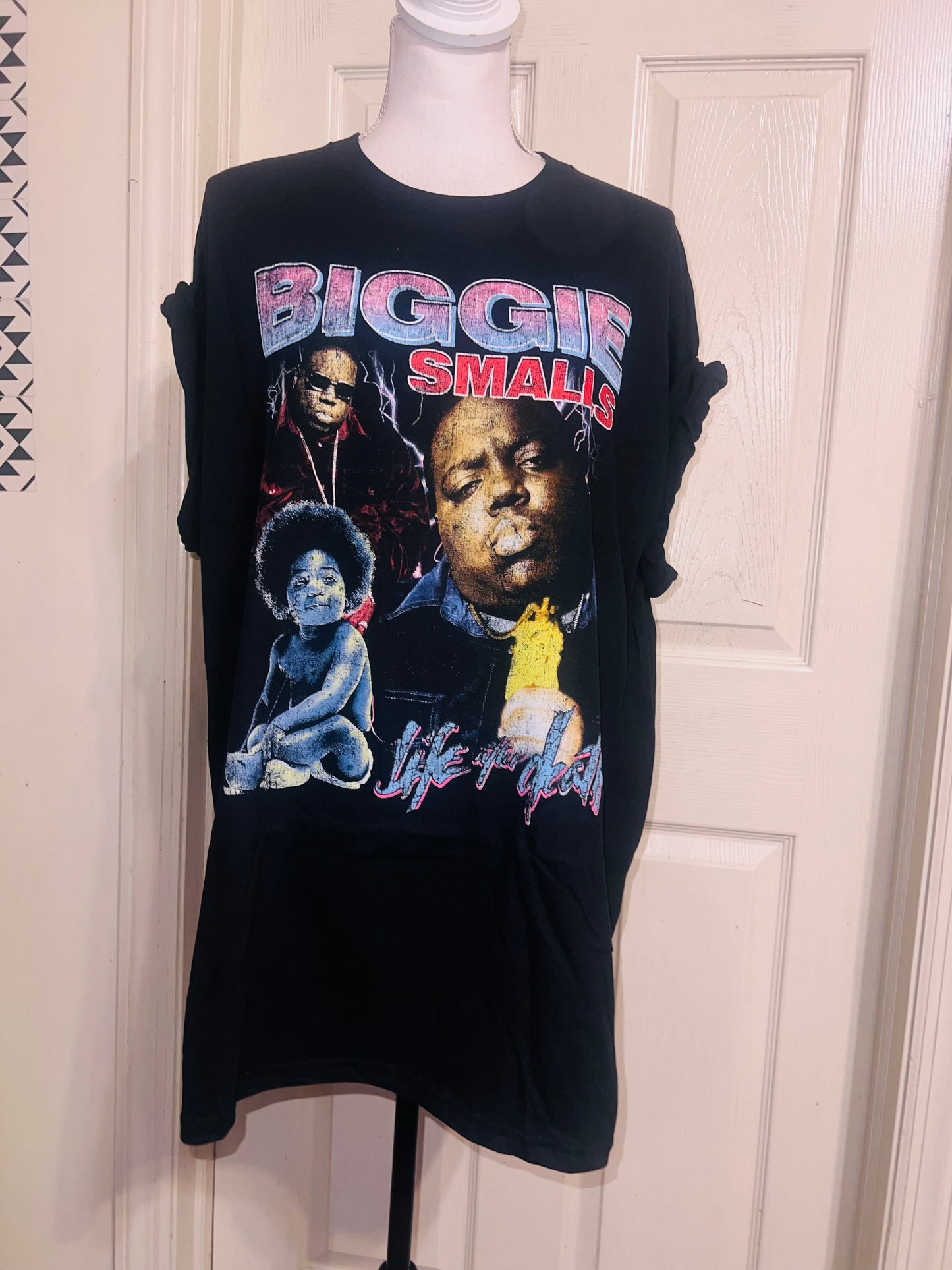 Biggie Smalls Oversized Distressed Tee