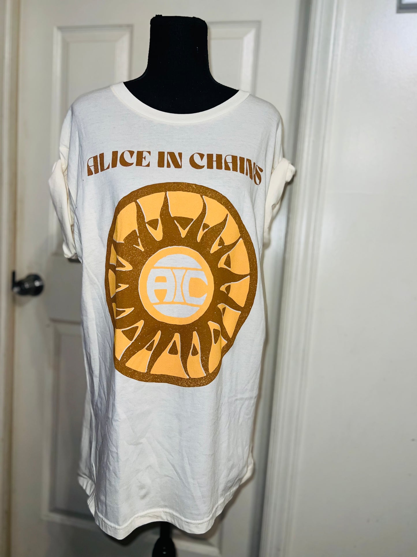 Alice In Chains Oversized Distressed Tee