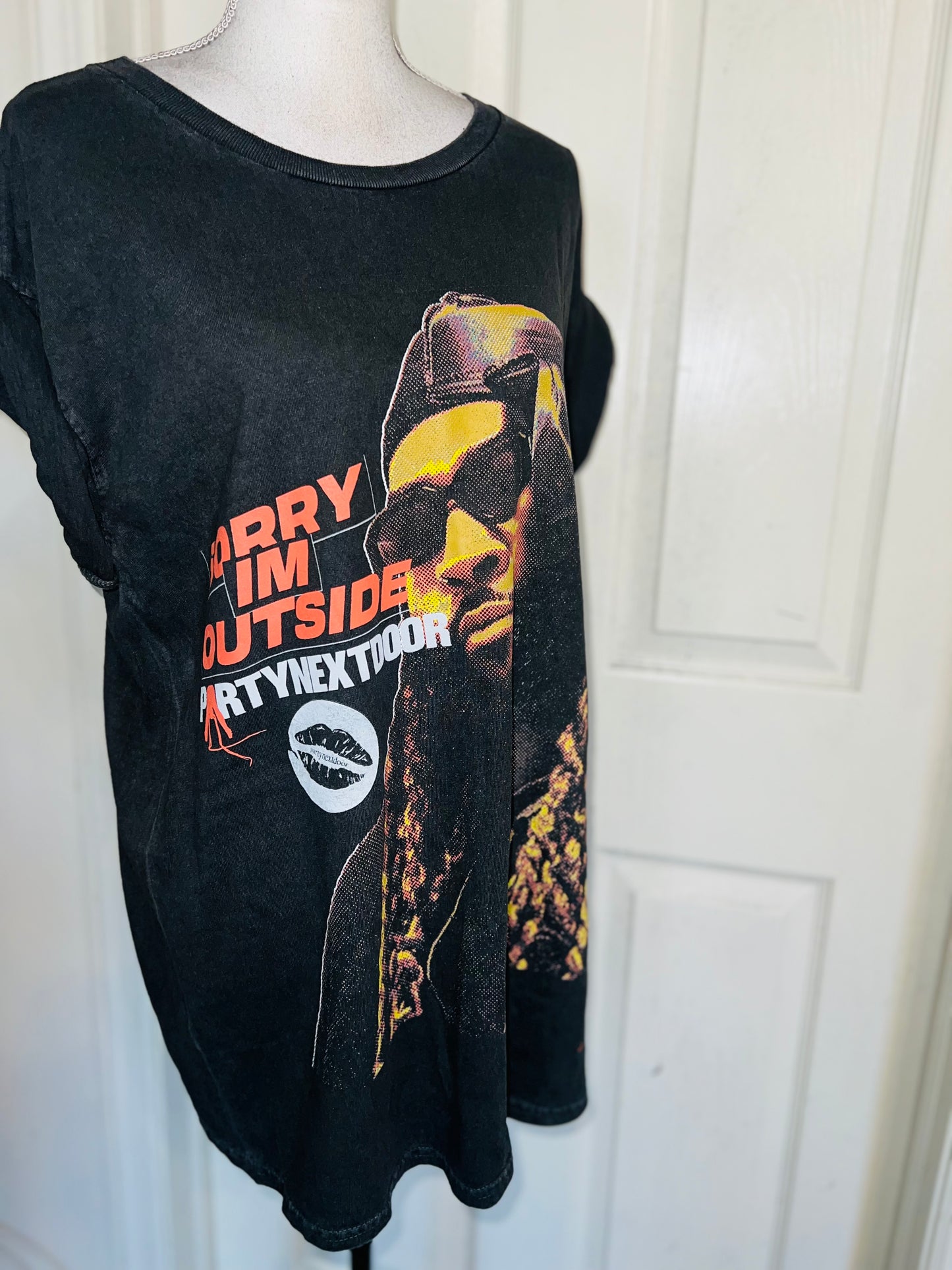PartyNextDoor Oversized Distressed Tee