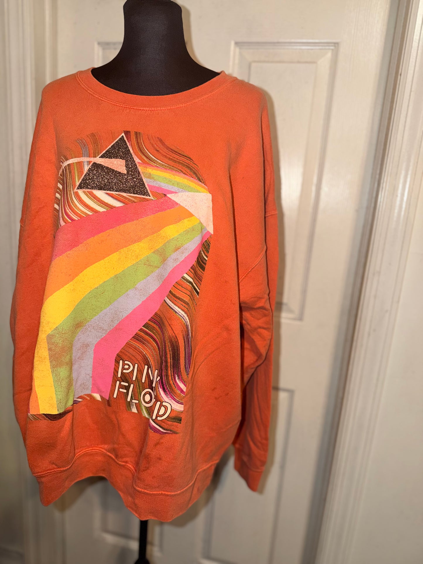 Pink Floyd Oversized Distressed Sweatshirt (as is)