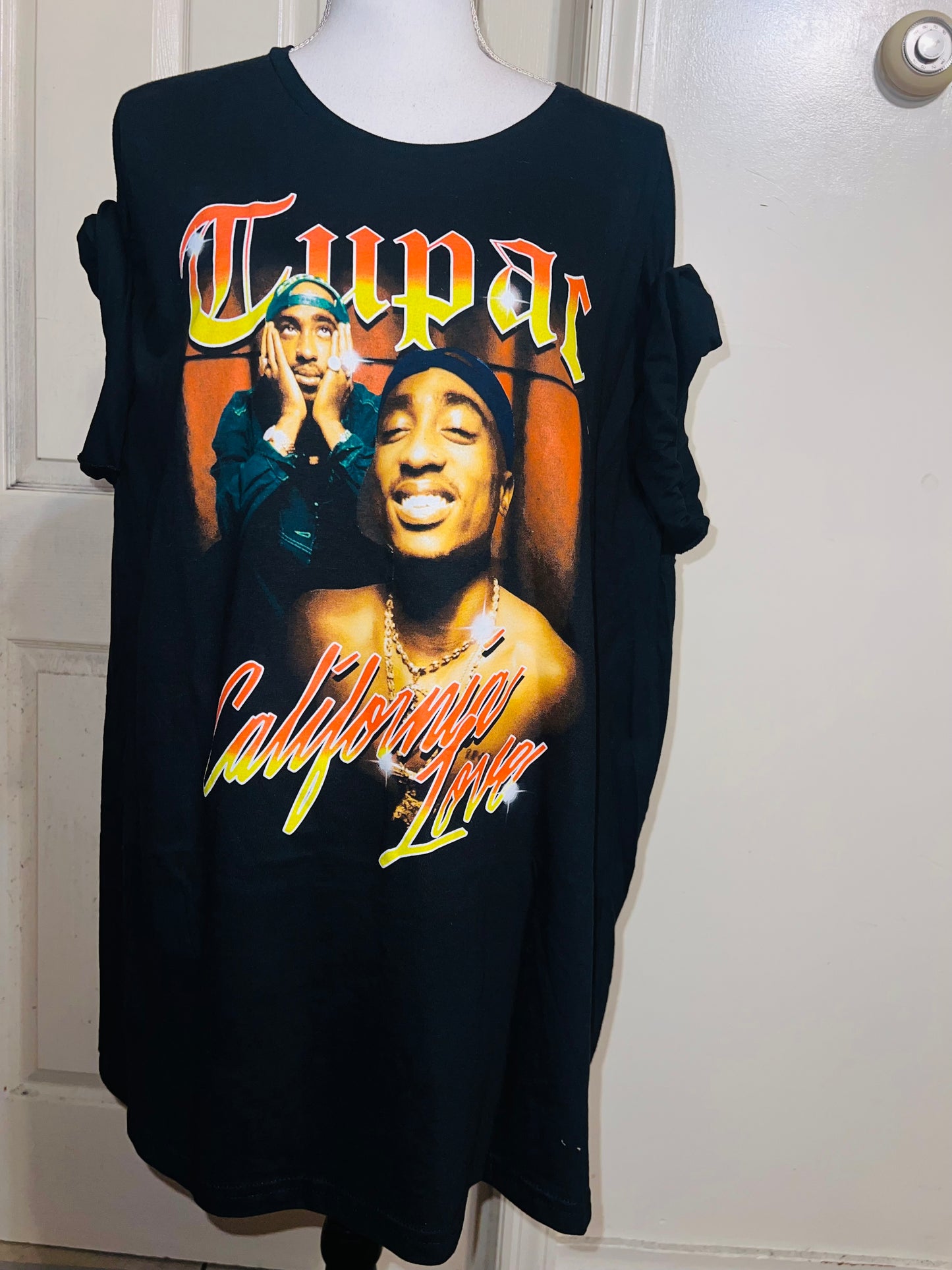 Tupac Oversized Distressed Tee