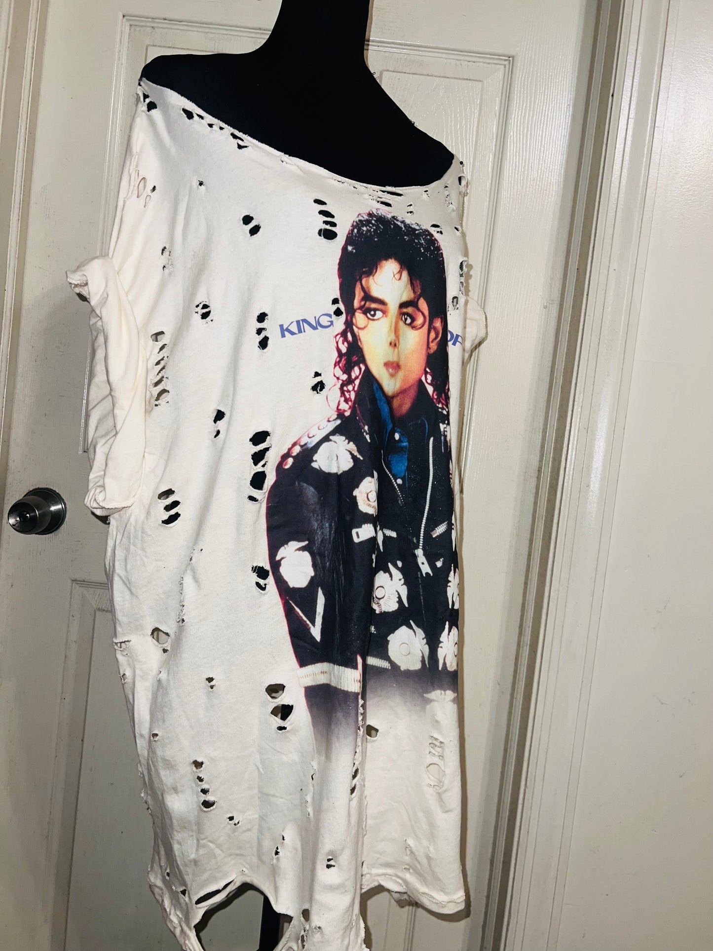 Michael Jackson Oversized Distressed Tee