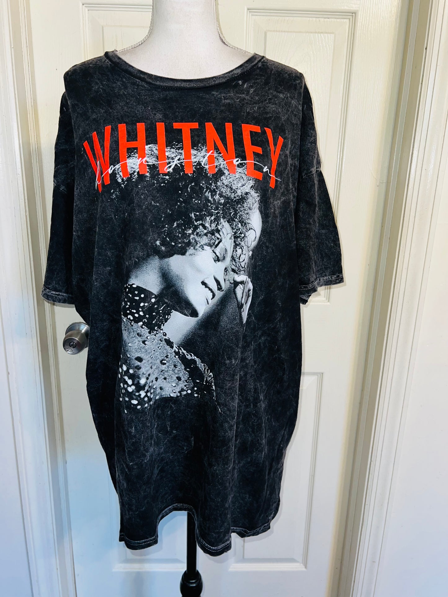 Whitney Houston Oversized Distressed Tee