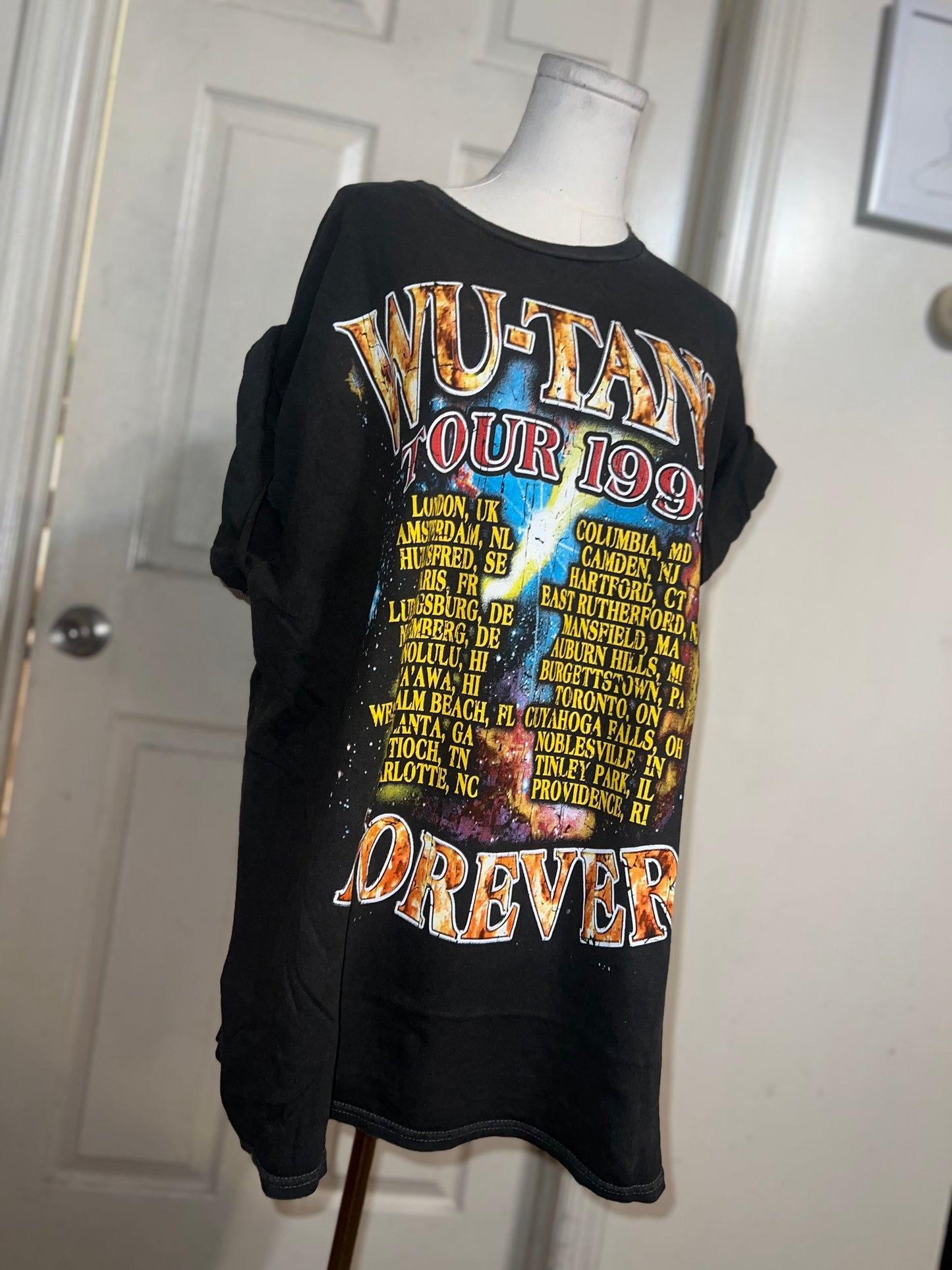 Wu-Tang Clan Tour Oversized Distressed Tee
