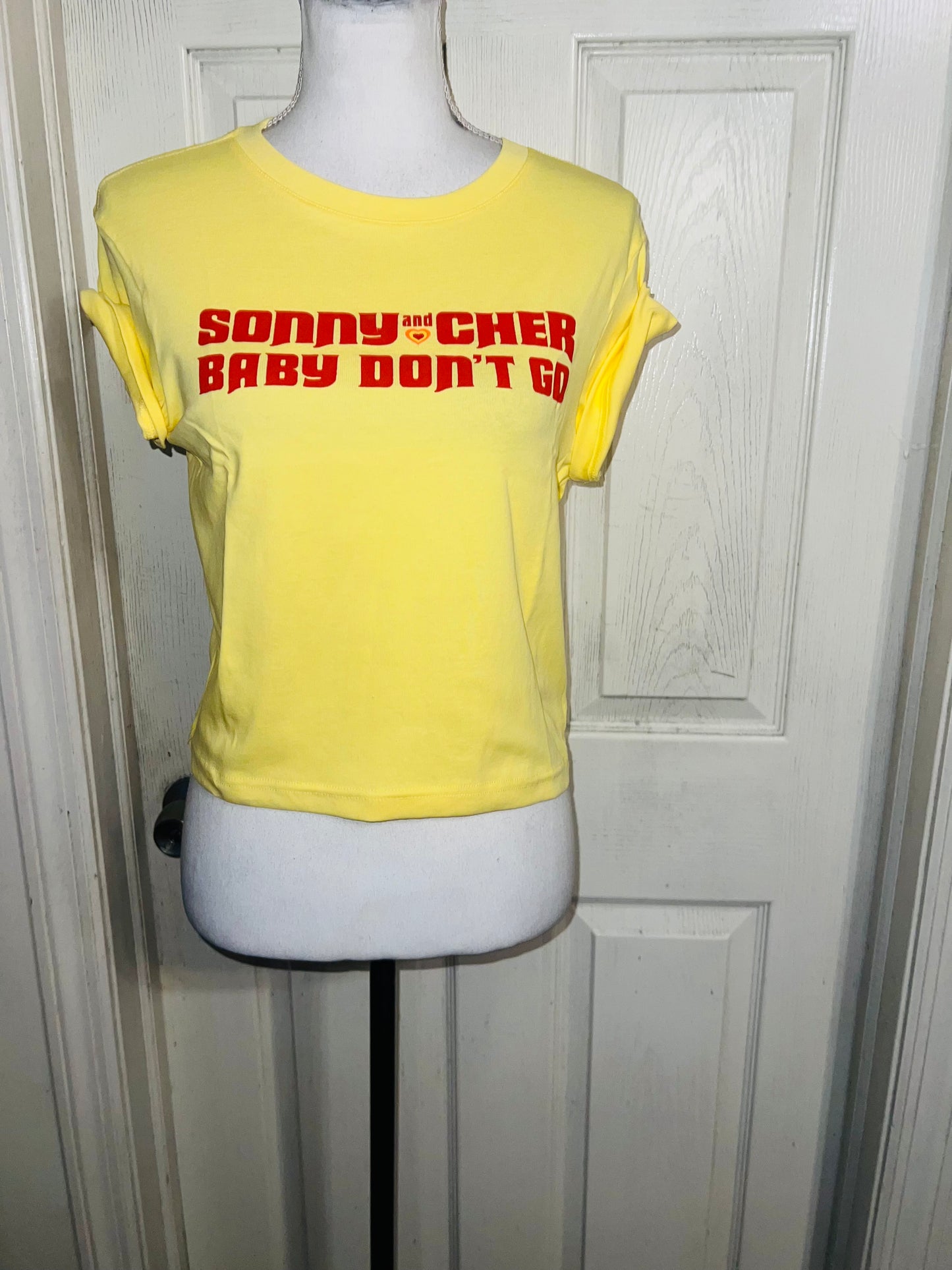 Sony & Cher Distressed Baby Tee