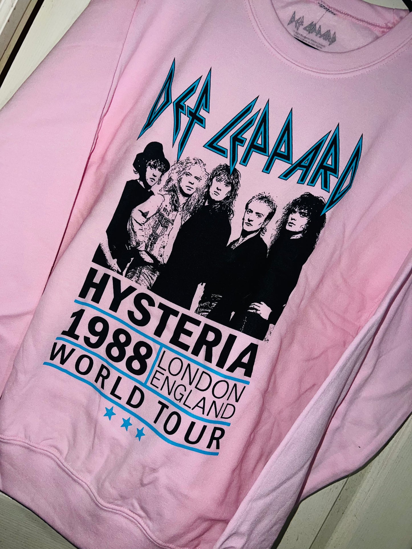 Def Leppard Hysteria Tour Oversized Sweatshirt