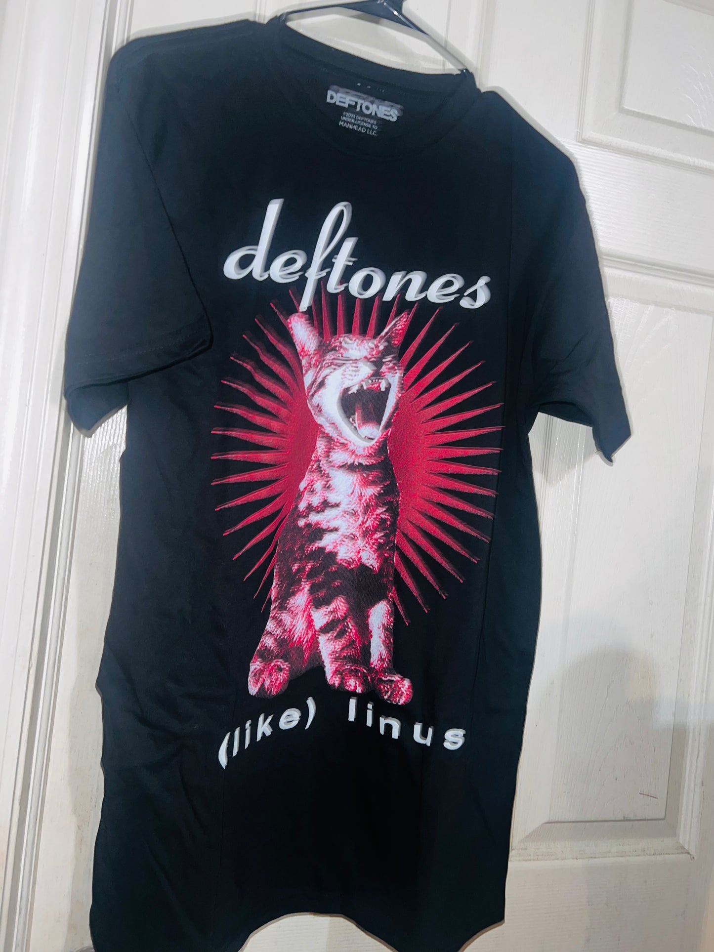 Deftones Like Linus Oversized Distressed Tee