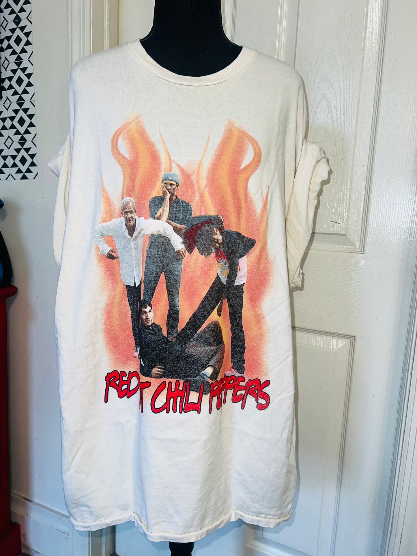 Red Hot Chili Peppers Oversized Distressed Tee