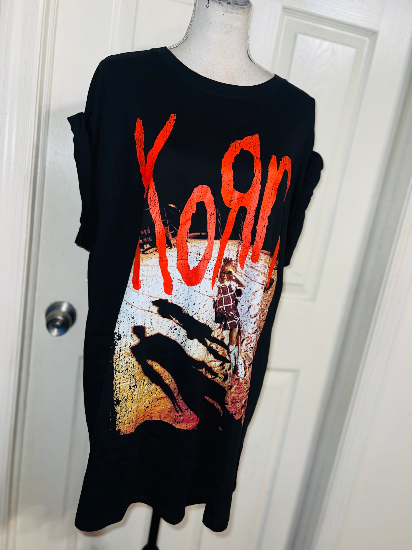 Korn Oversized Distressed Tee