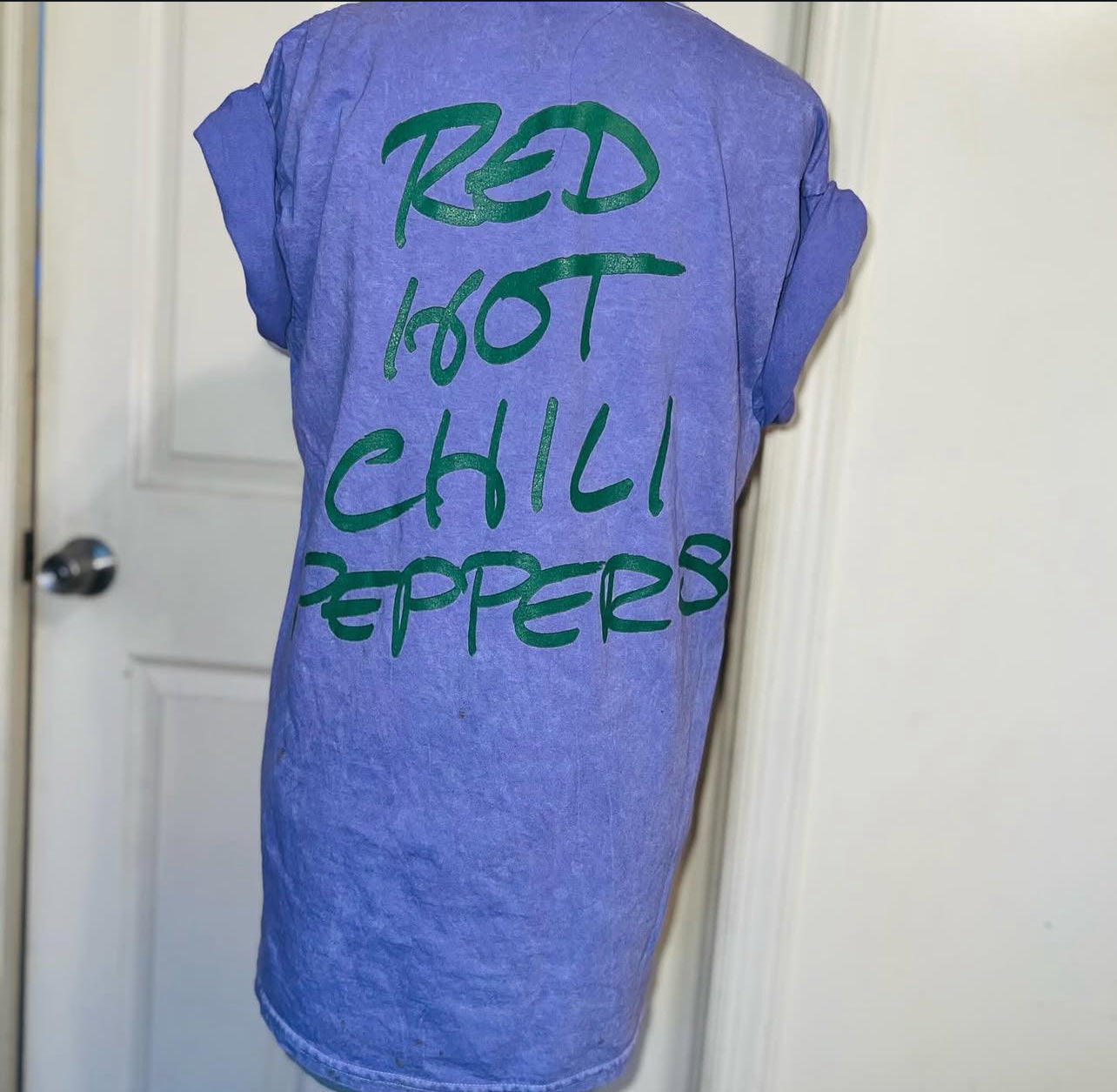 Red Hot Chili Peppers Double Sided Oversized Distressed Tee
