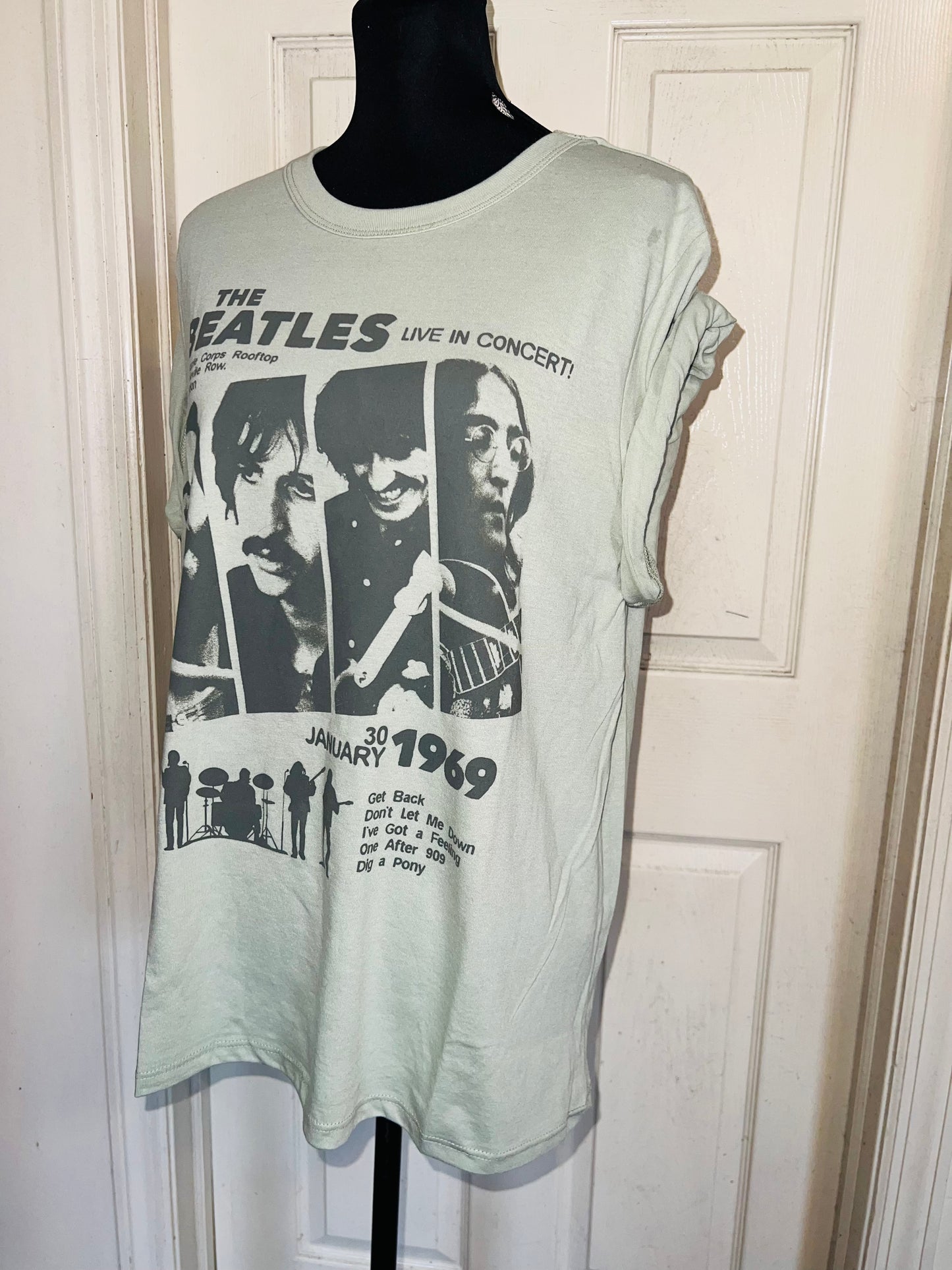 The Beatles Oversized Distressed Tee