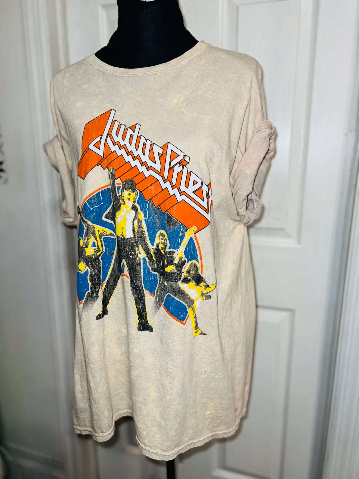 Judas Priest Oversized Distressed Tee