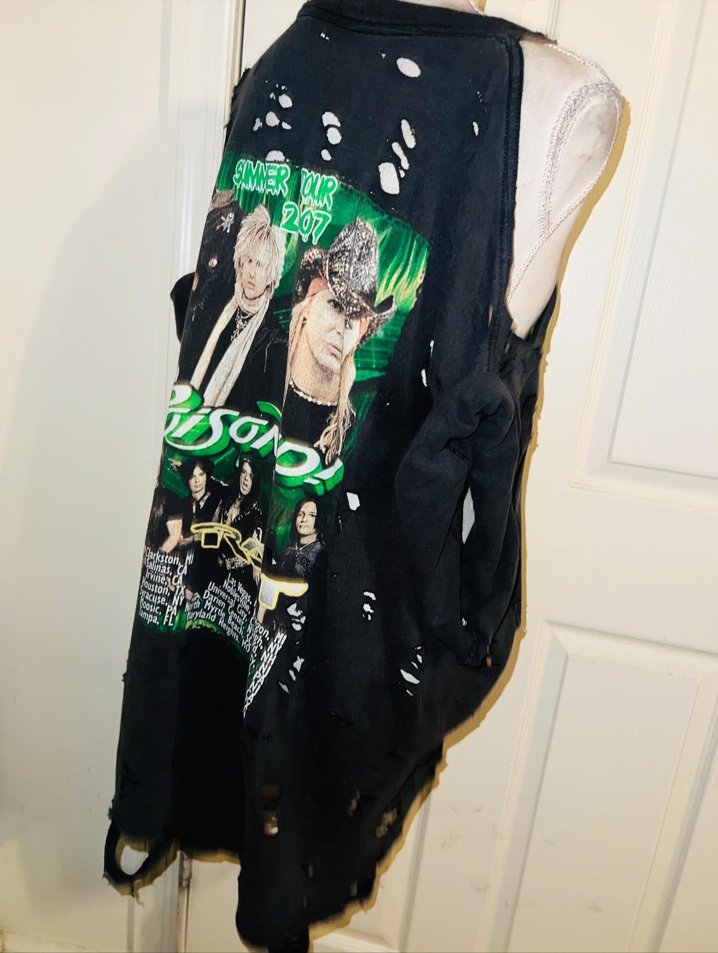 Poison Double Sided Distressed Vintage Tee