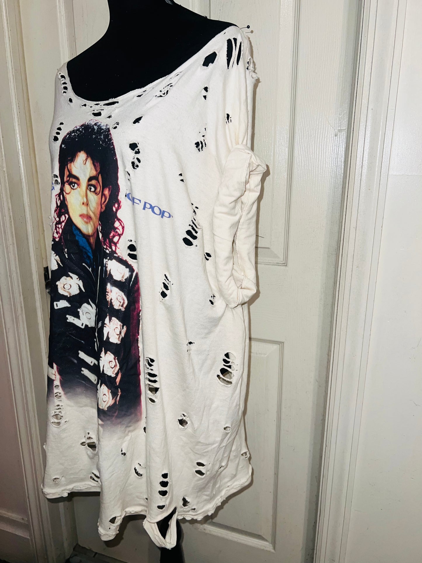 Michael Jackson Oversized Distressed Tee