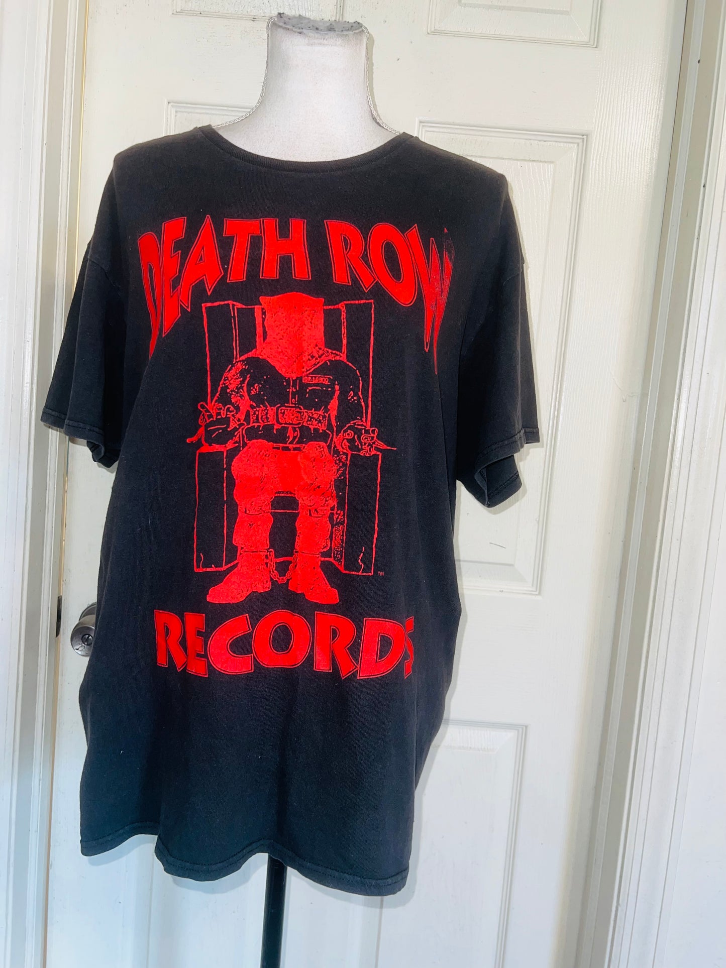 Death Row Records Oversized Distressed Tee