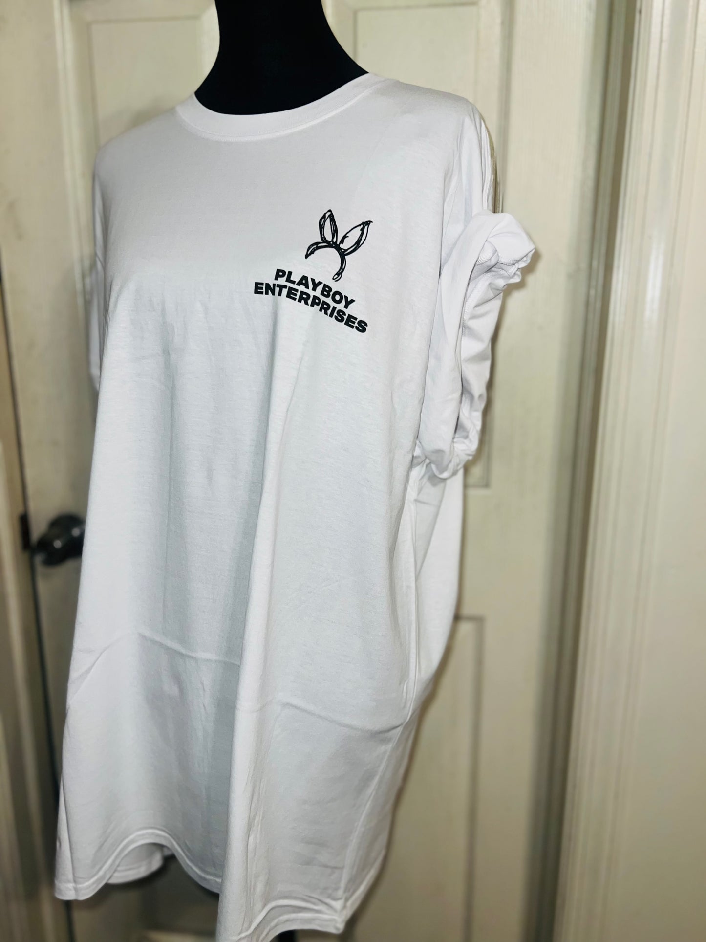 Playboy Double Sided Oversized Distressed Tee