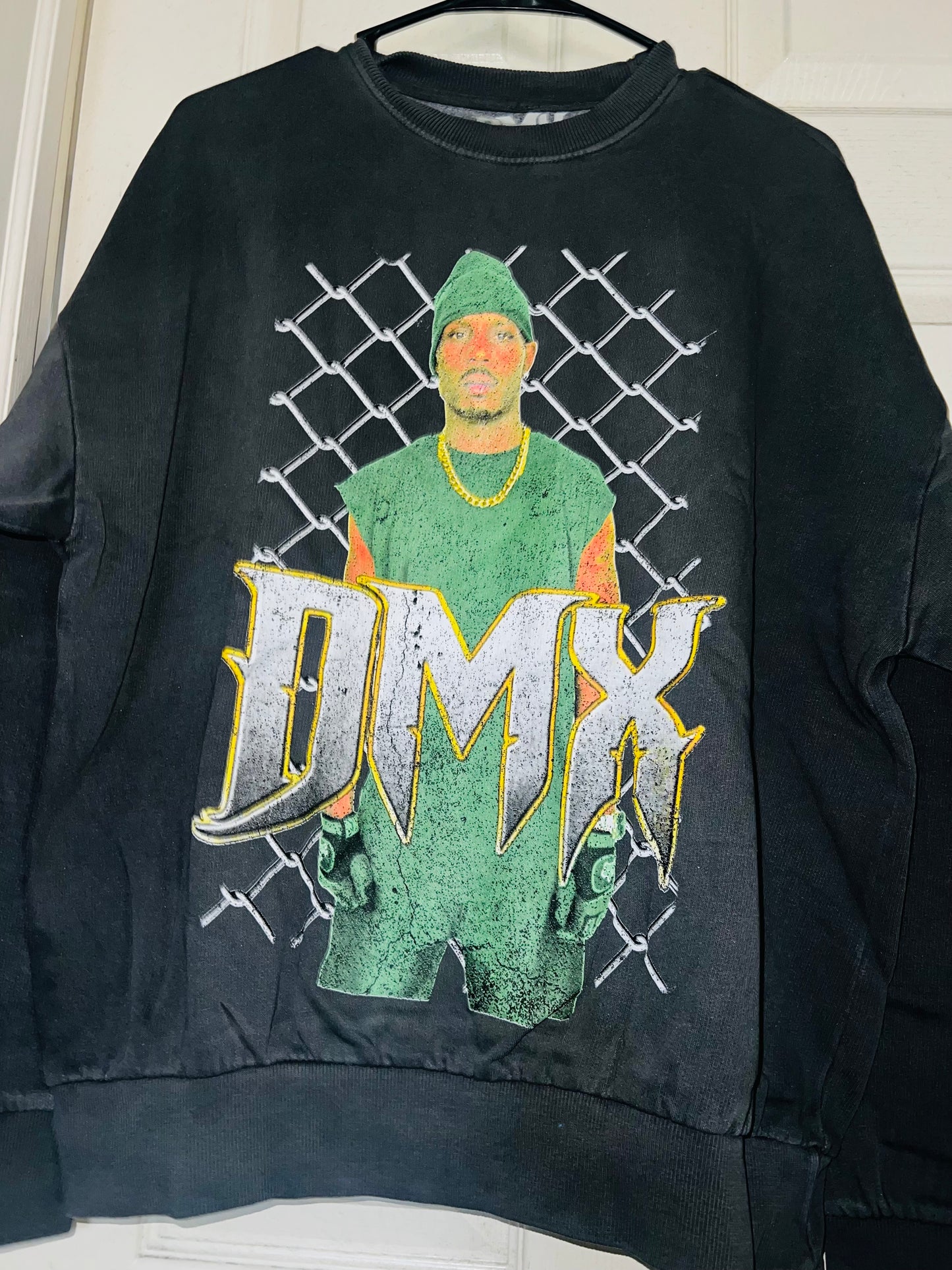 DMX Oversized Distressed Sweatshirt