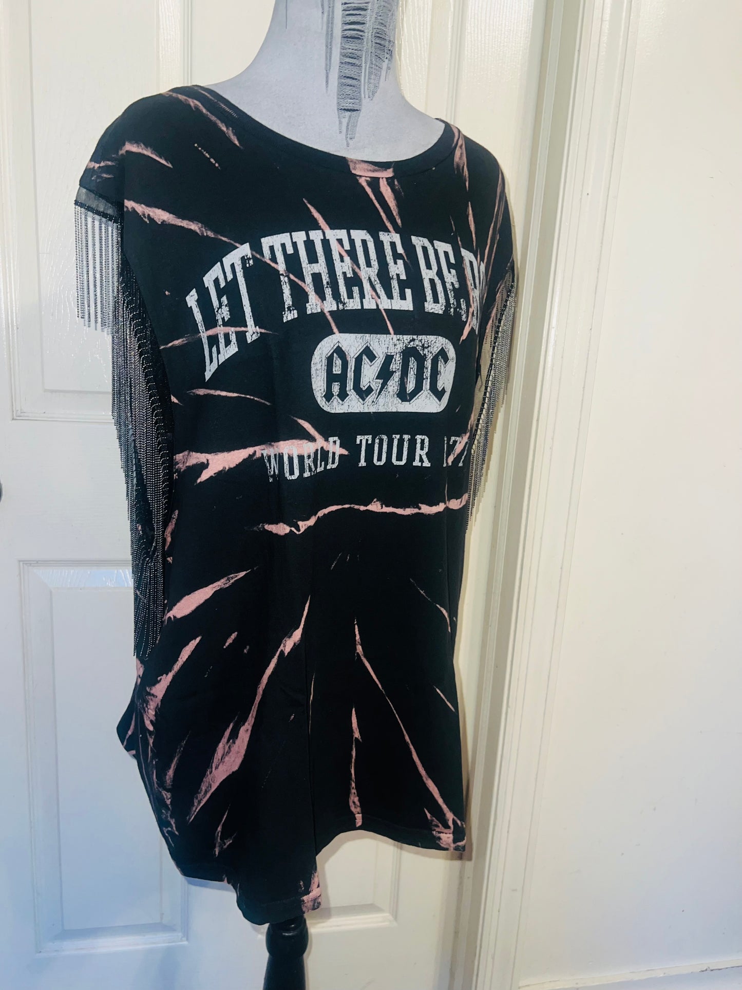 MAC/DC Double Sided Muscle Tee with Metal Fringe