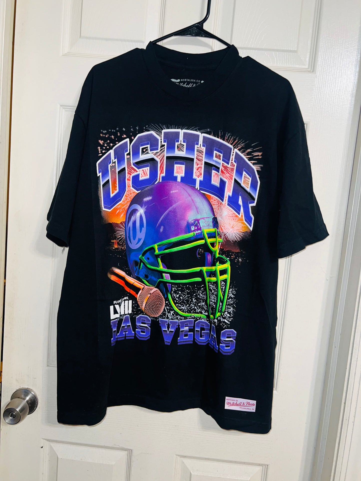 Usher Super Bowl Oversized Distressed Tee