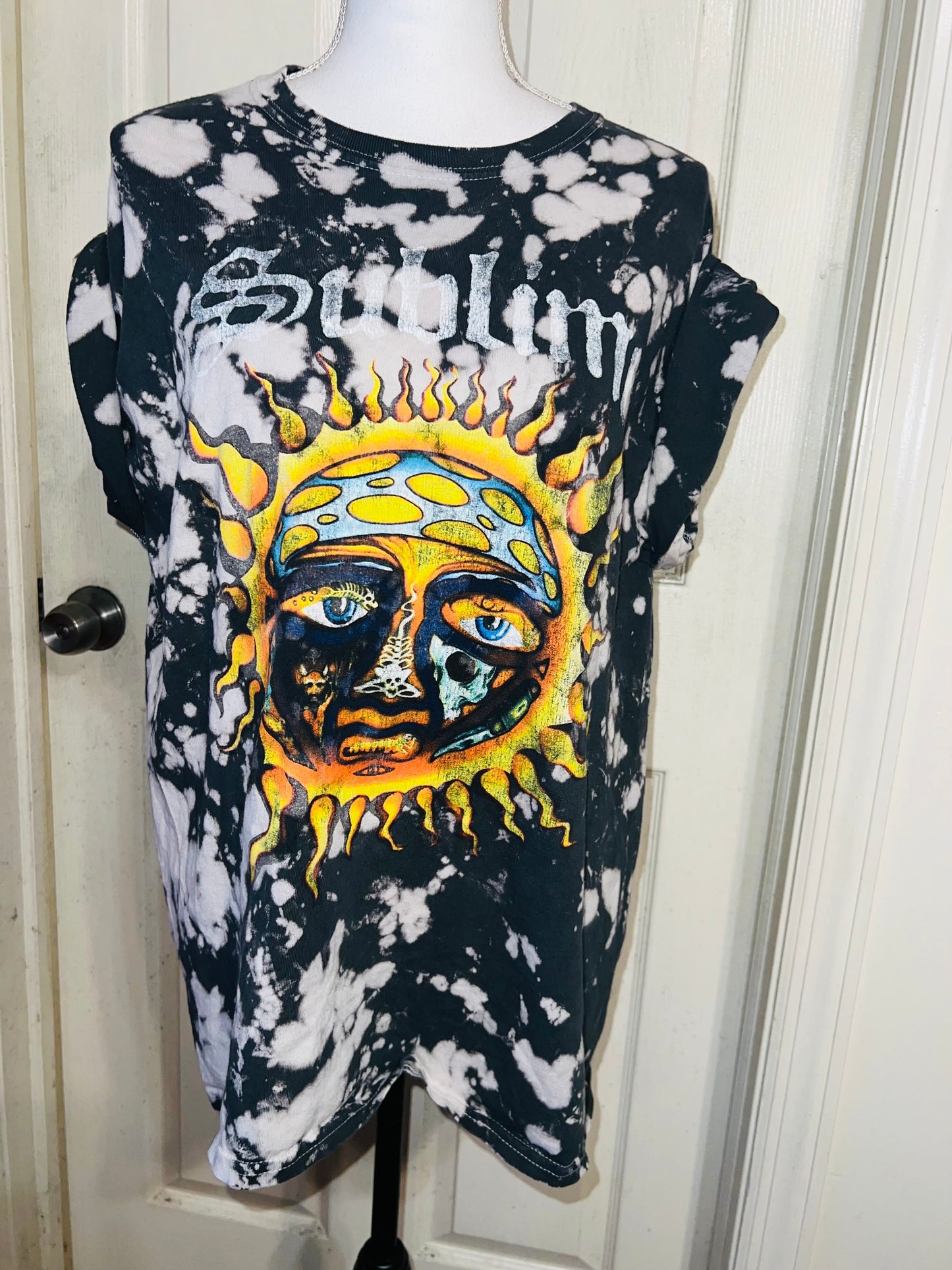 Sublime Tie Dye Oversized Distressed Tee