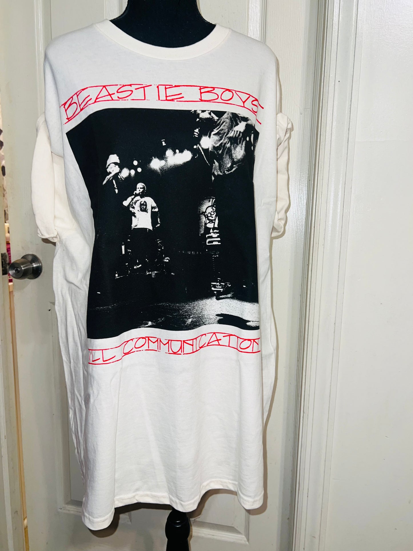 Beastie Boys Double Sided Oversized Distressed Tee