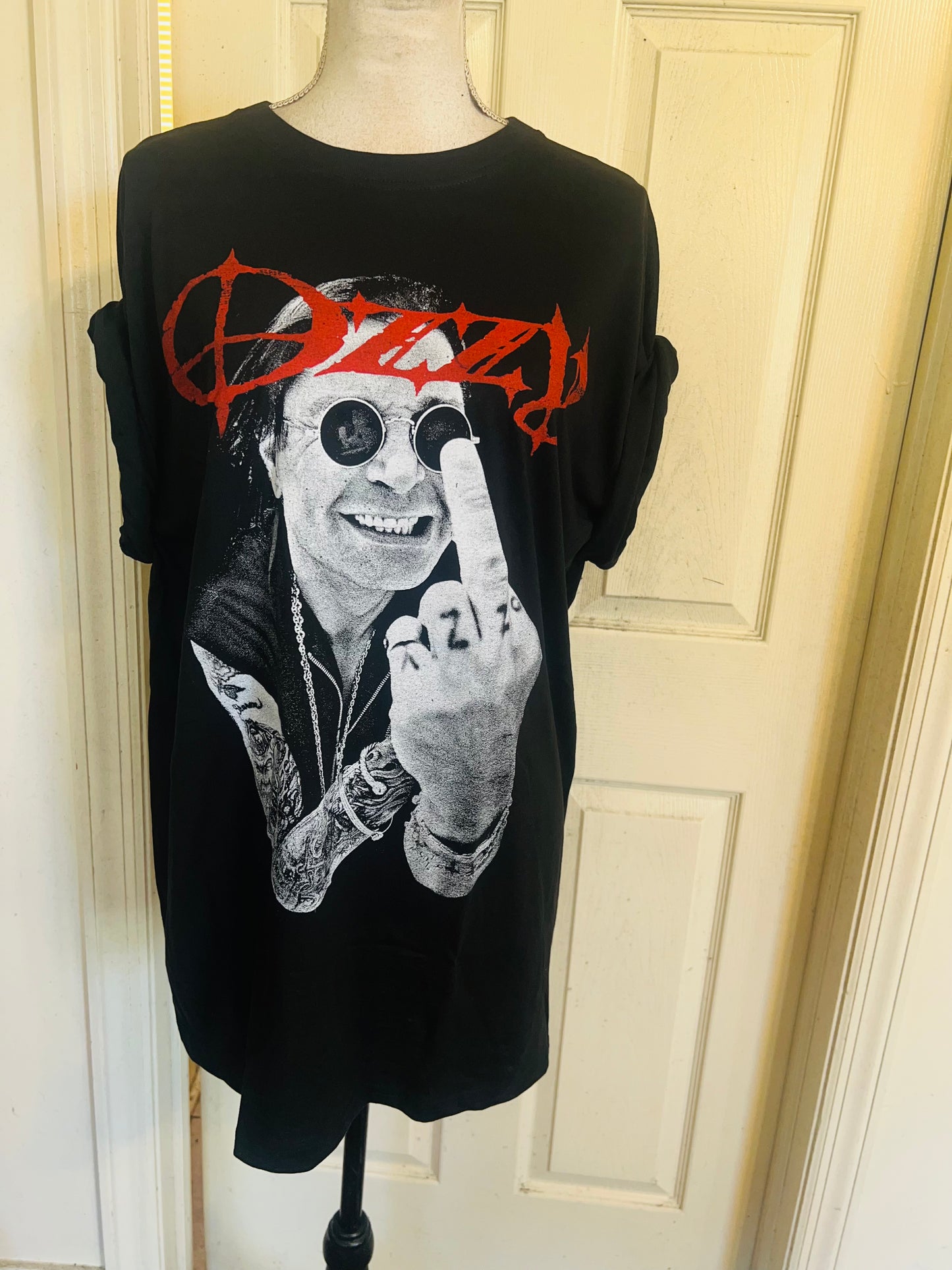 Ozzy Osbourne Oversized Distressed