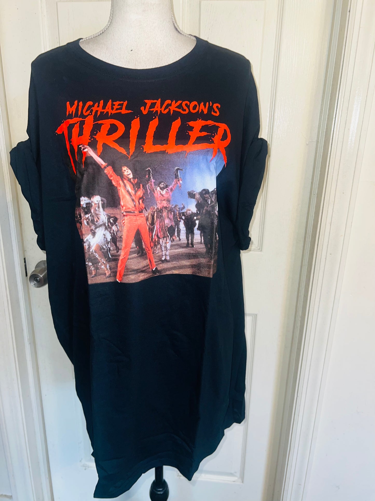 Michael Jackson Thriller Oversized Distressed Tee