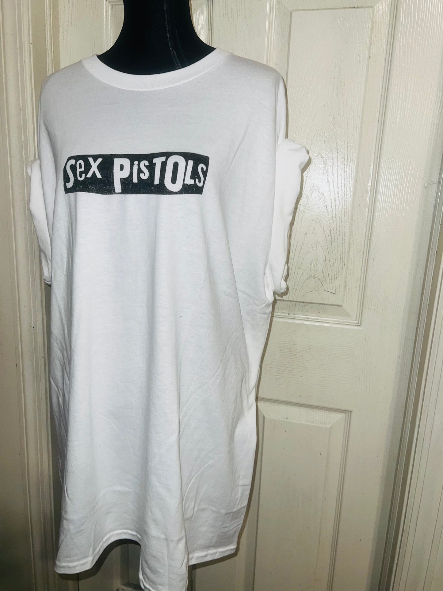 The Sex Pistols Double Sided Oversized Distressed Tee