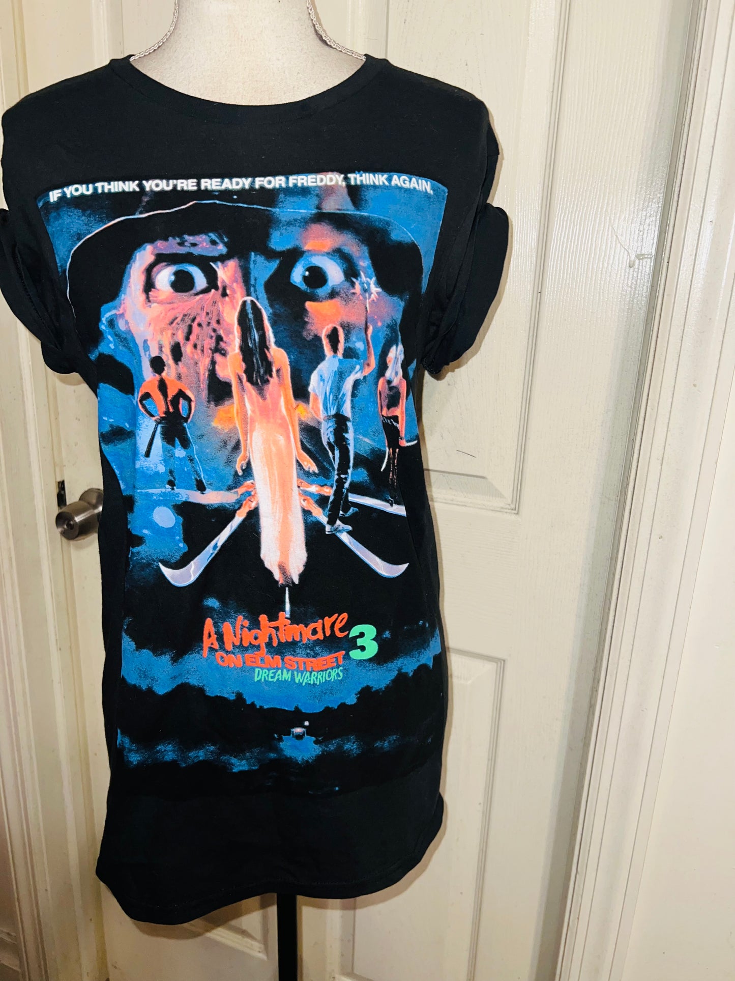 Nightmare On Elm Street Oversized Vintage Distressed Tee
