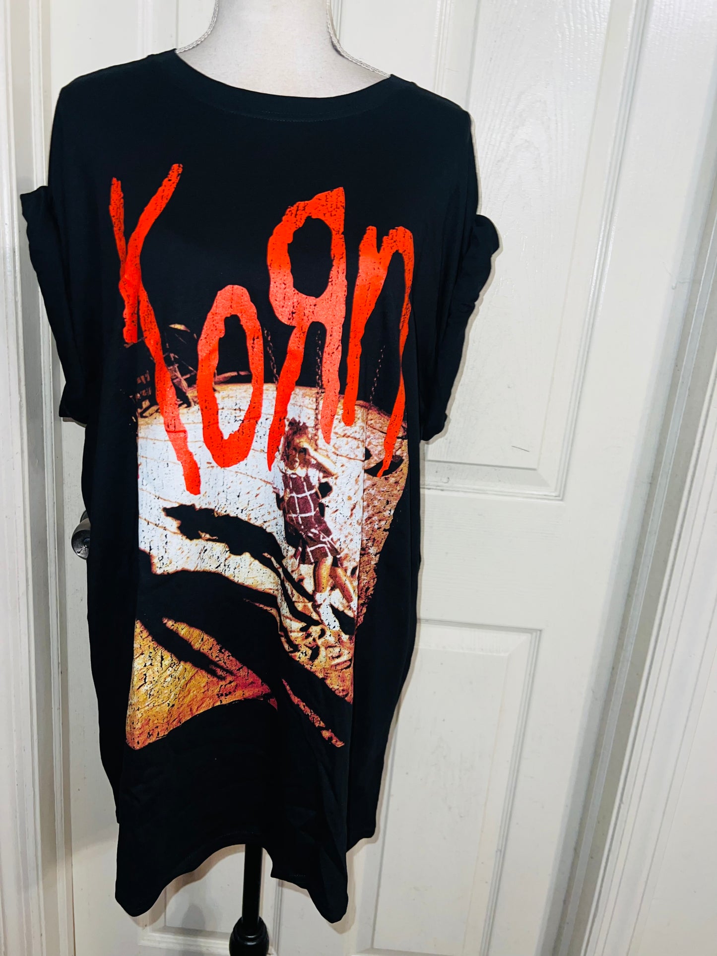 Korn Oversized Distressed Tee