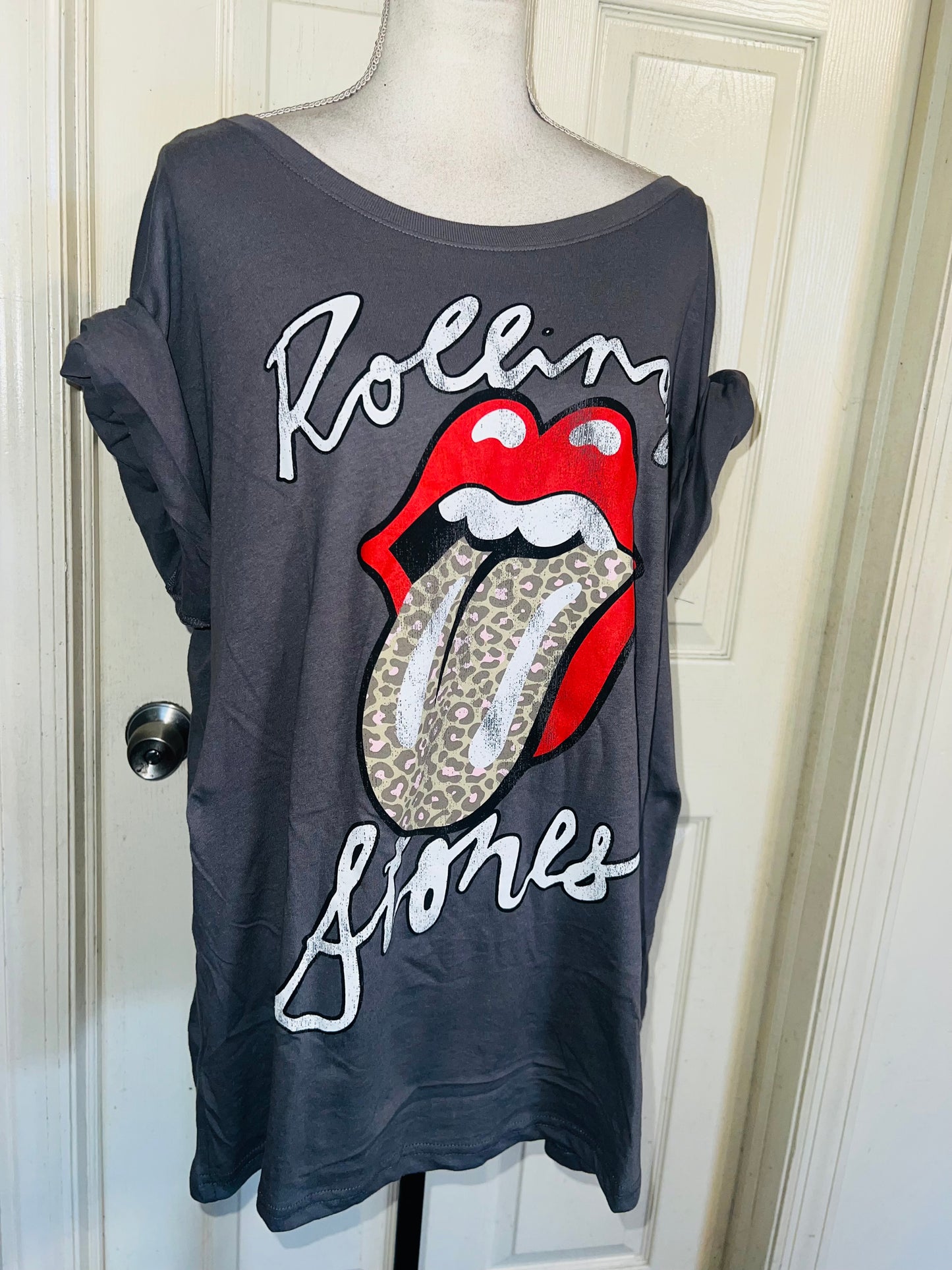 Rolling Stones Oversized Distressed Tee