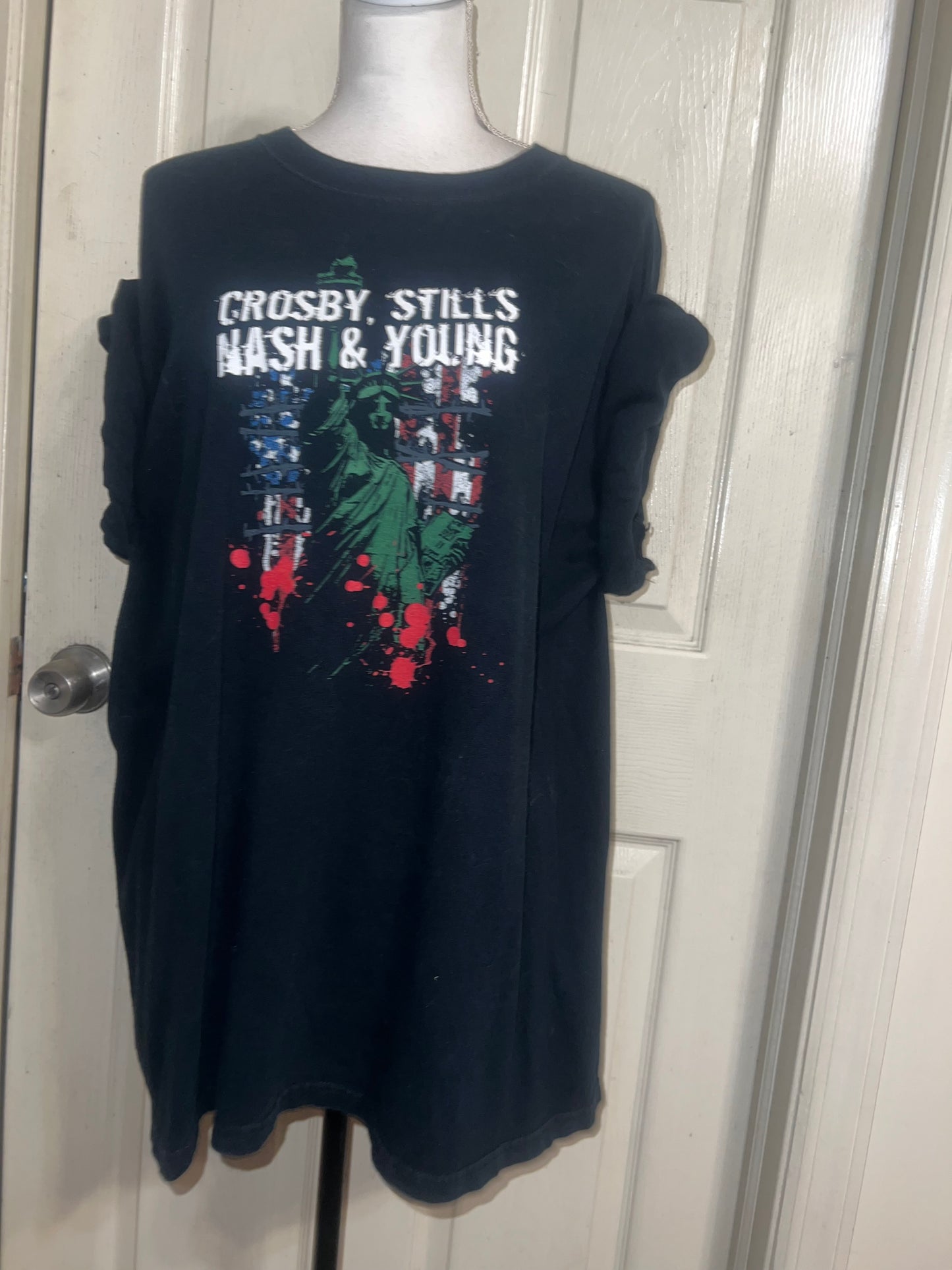 Crosby, Stills, Nash & Young Double Sided Vintage Tee