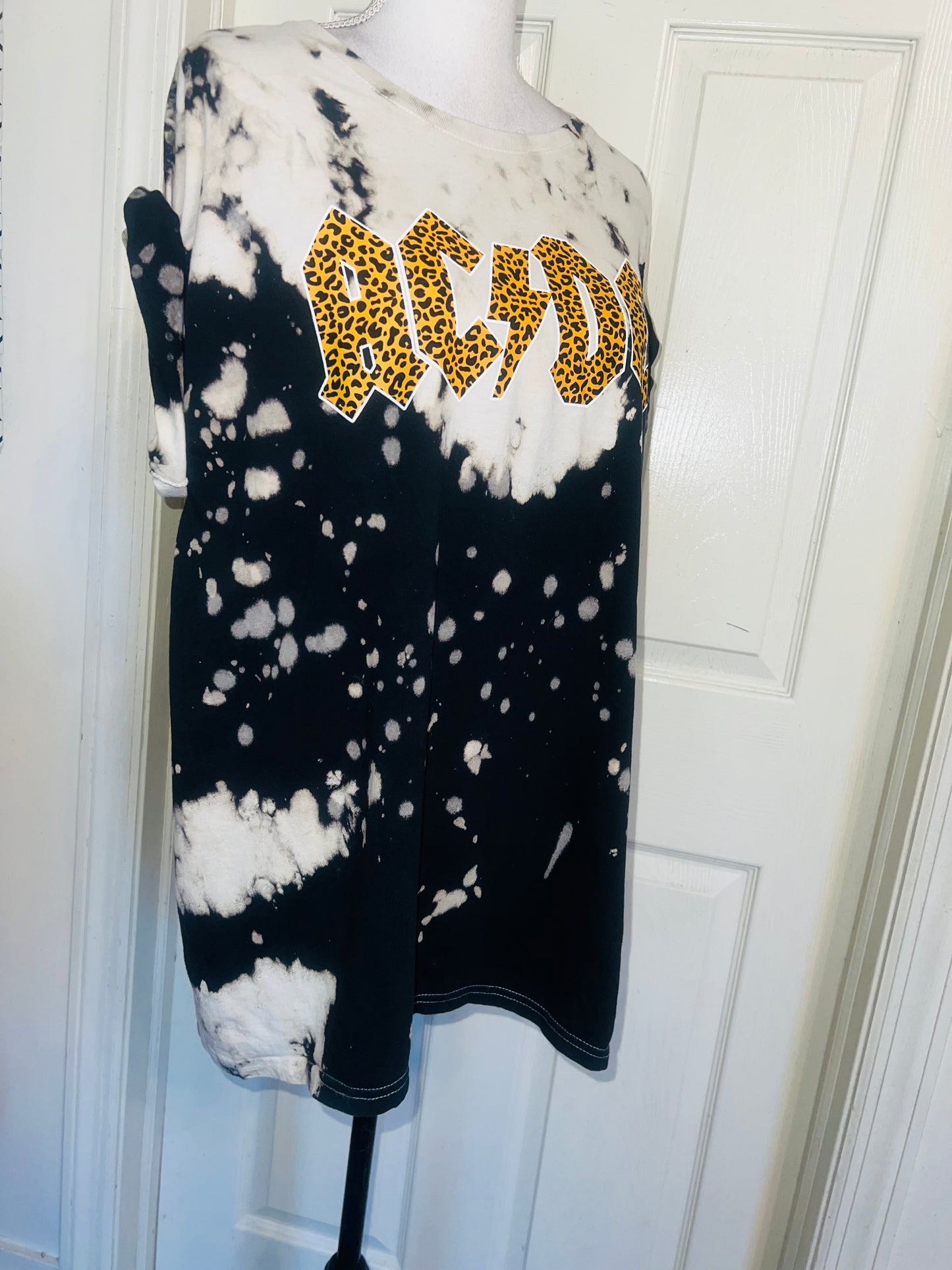 AC/DC Oversized Distressed Tee