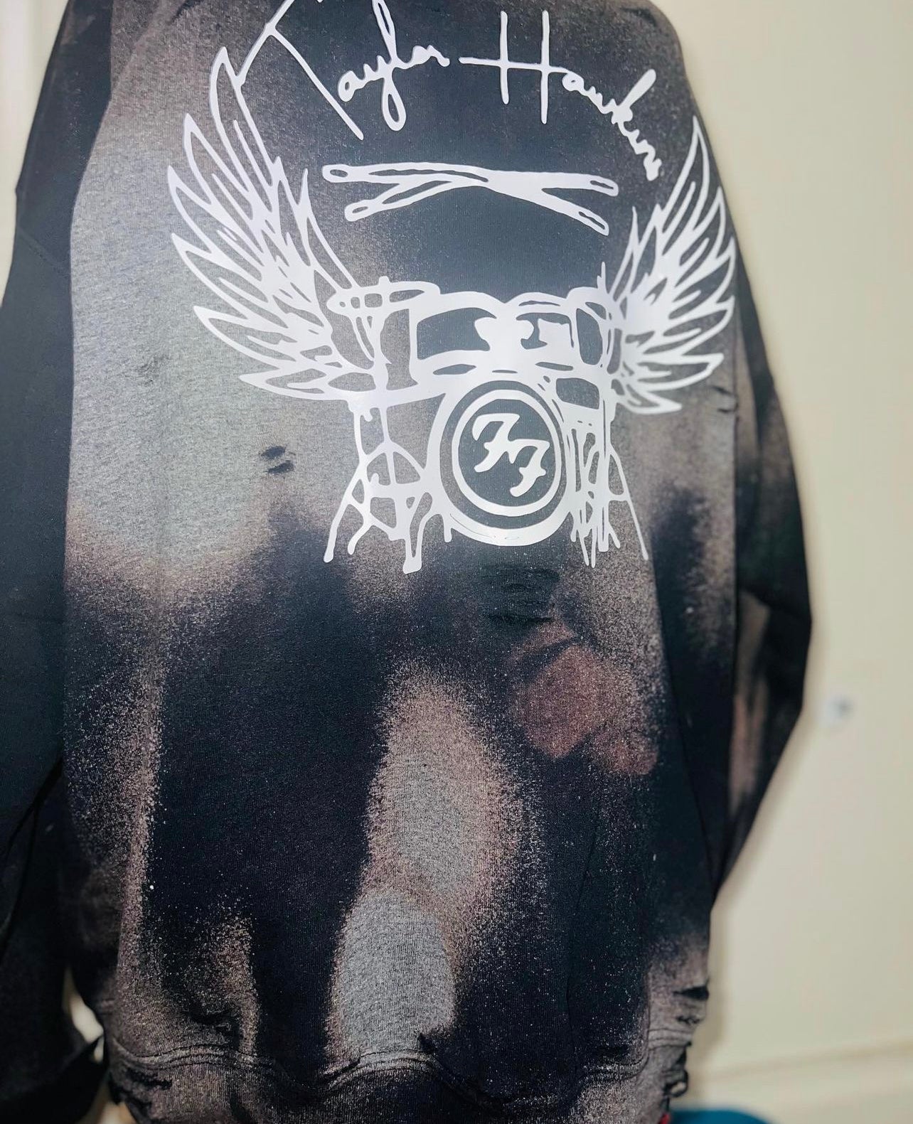 Taylor Hawkins Oversized Distressed Sweatshirt