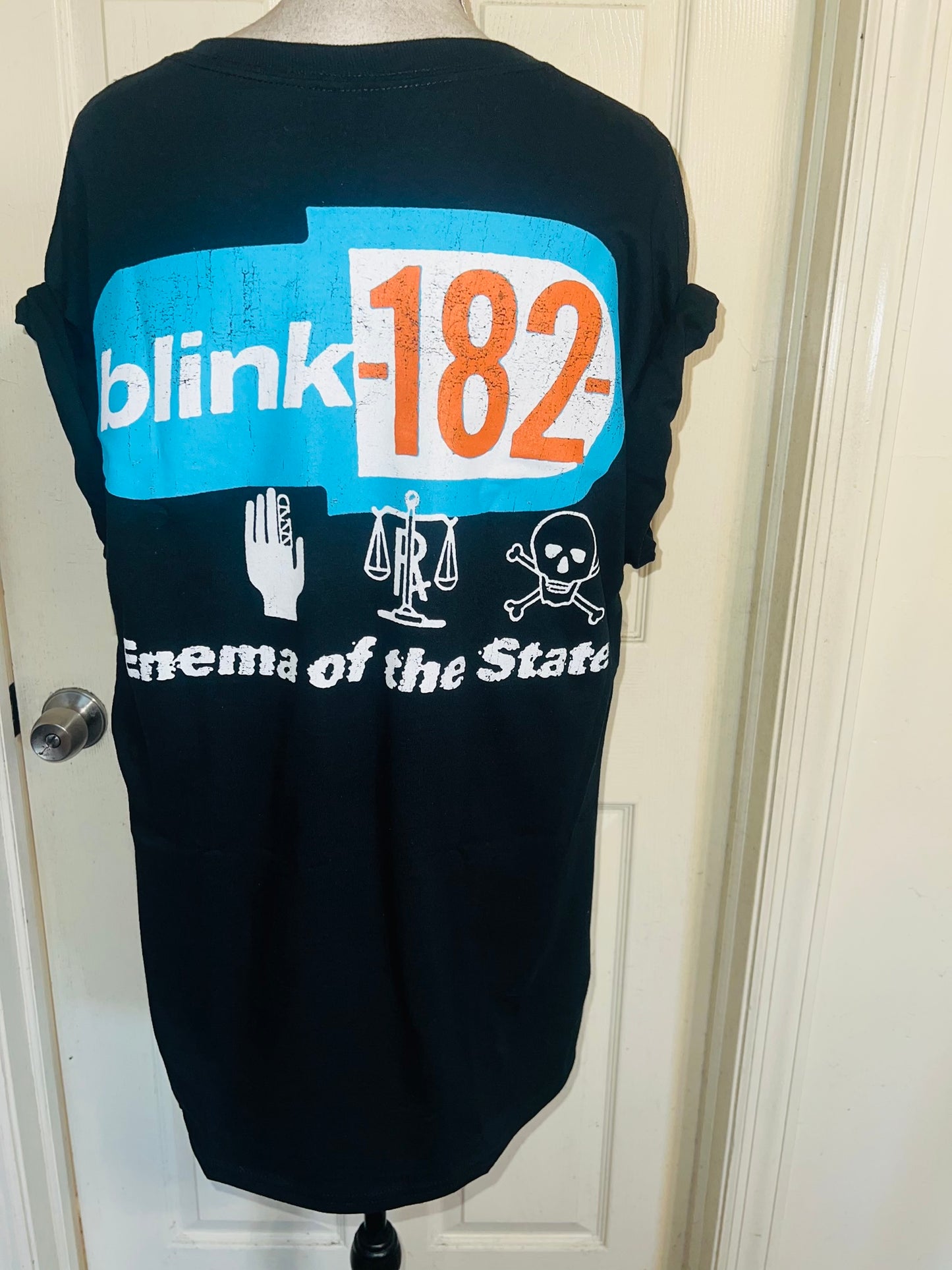 Blink 182 ‘Halloween’ Oversized Distressed Tee