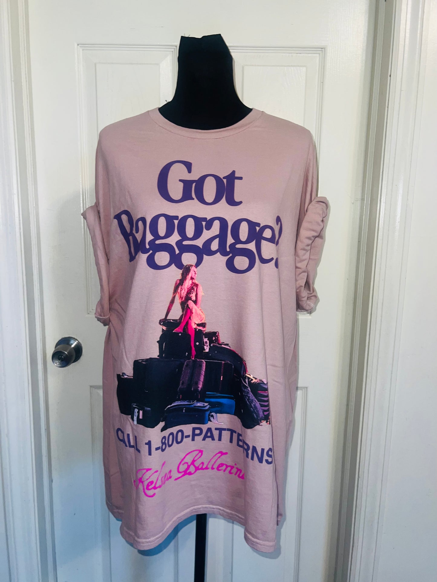 Kelsea Ballerini Oversized Distressed Tee