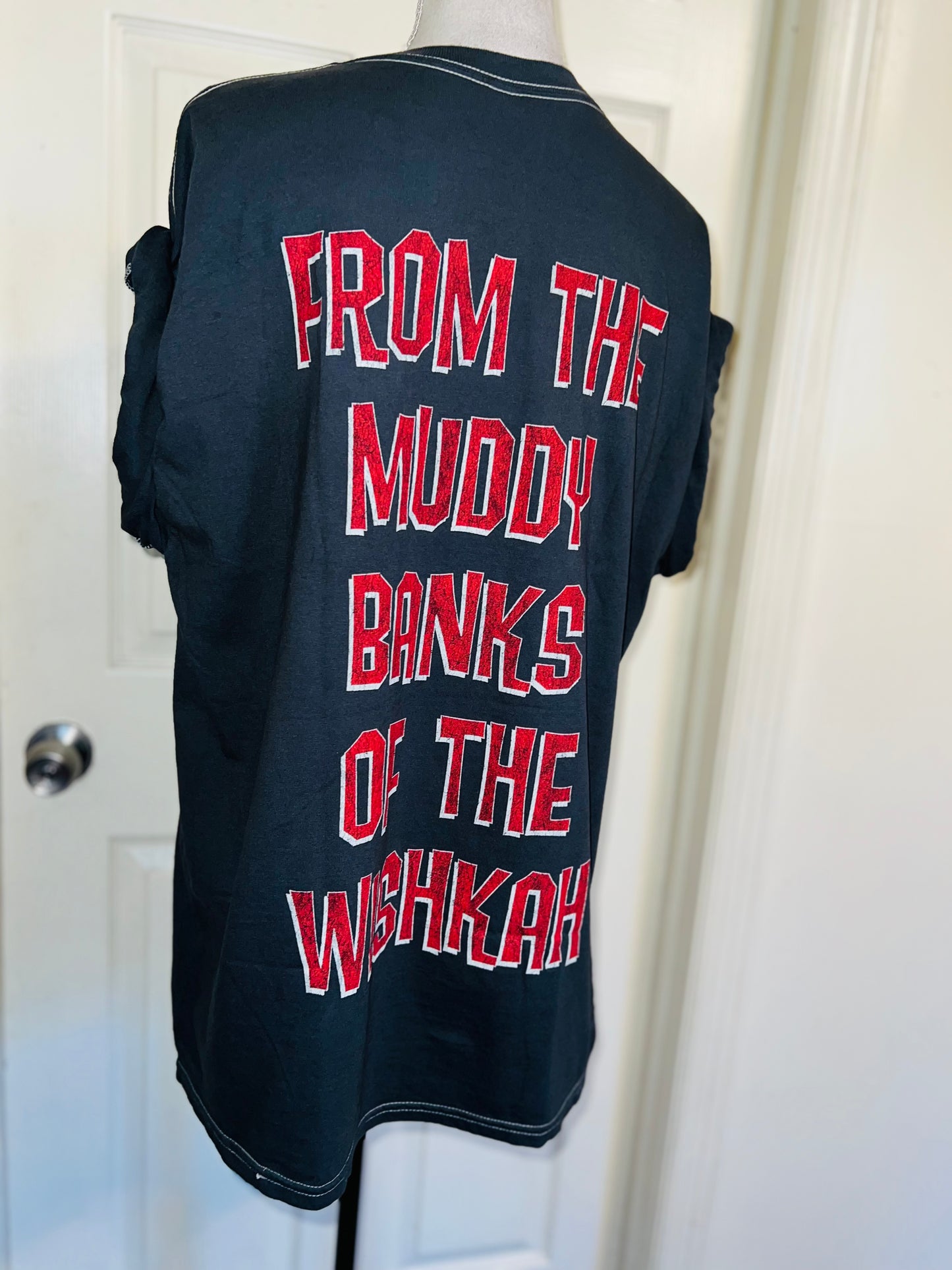 Nirvana Double Sided Oversized Distressed Tee