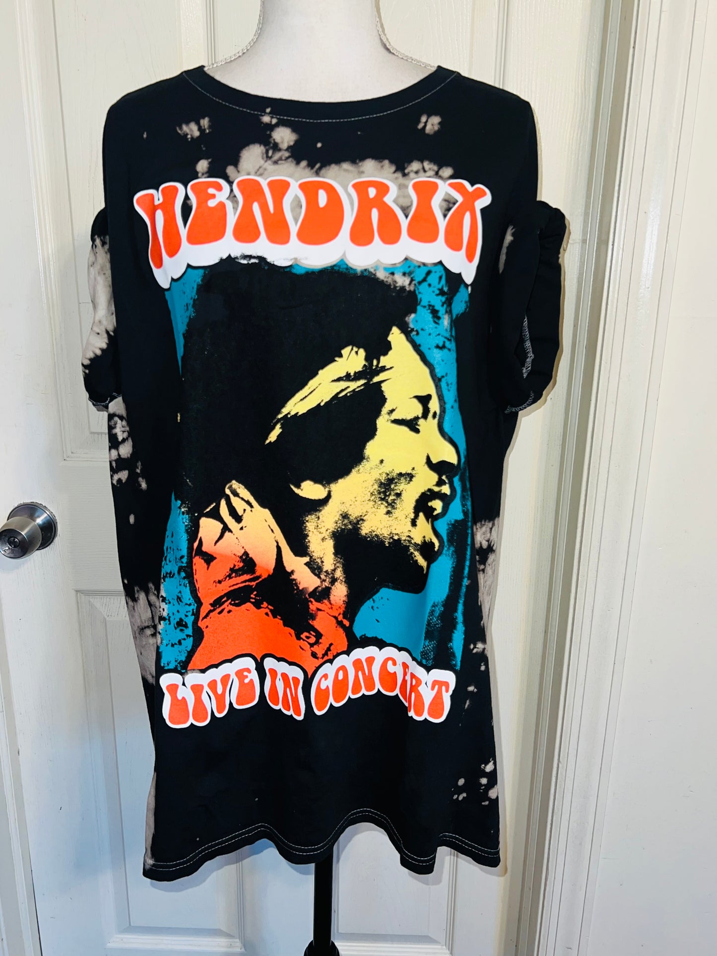 Jimi Hendrix Oversized Distressed Tee